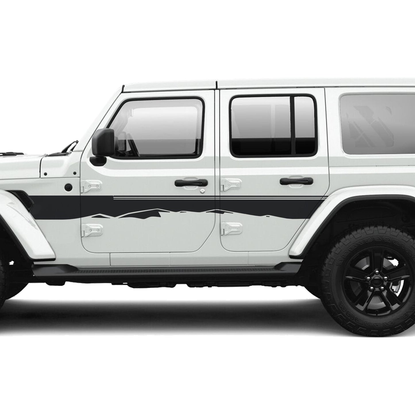 Star Dunes Body Line Graphic Kit Fits Jeep Wrangler JLU 4 Door 2018+