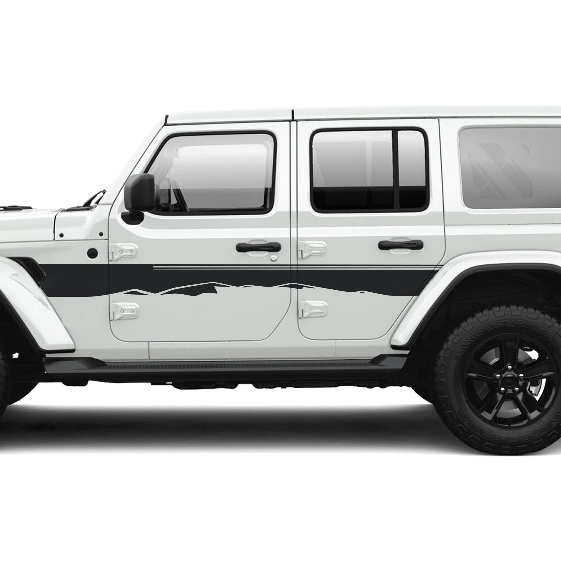 Star Dunes Body Line Graphic Kit Fits Jeep Wrangler JLU 4 Door 2018+