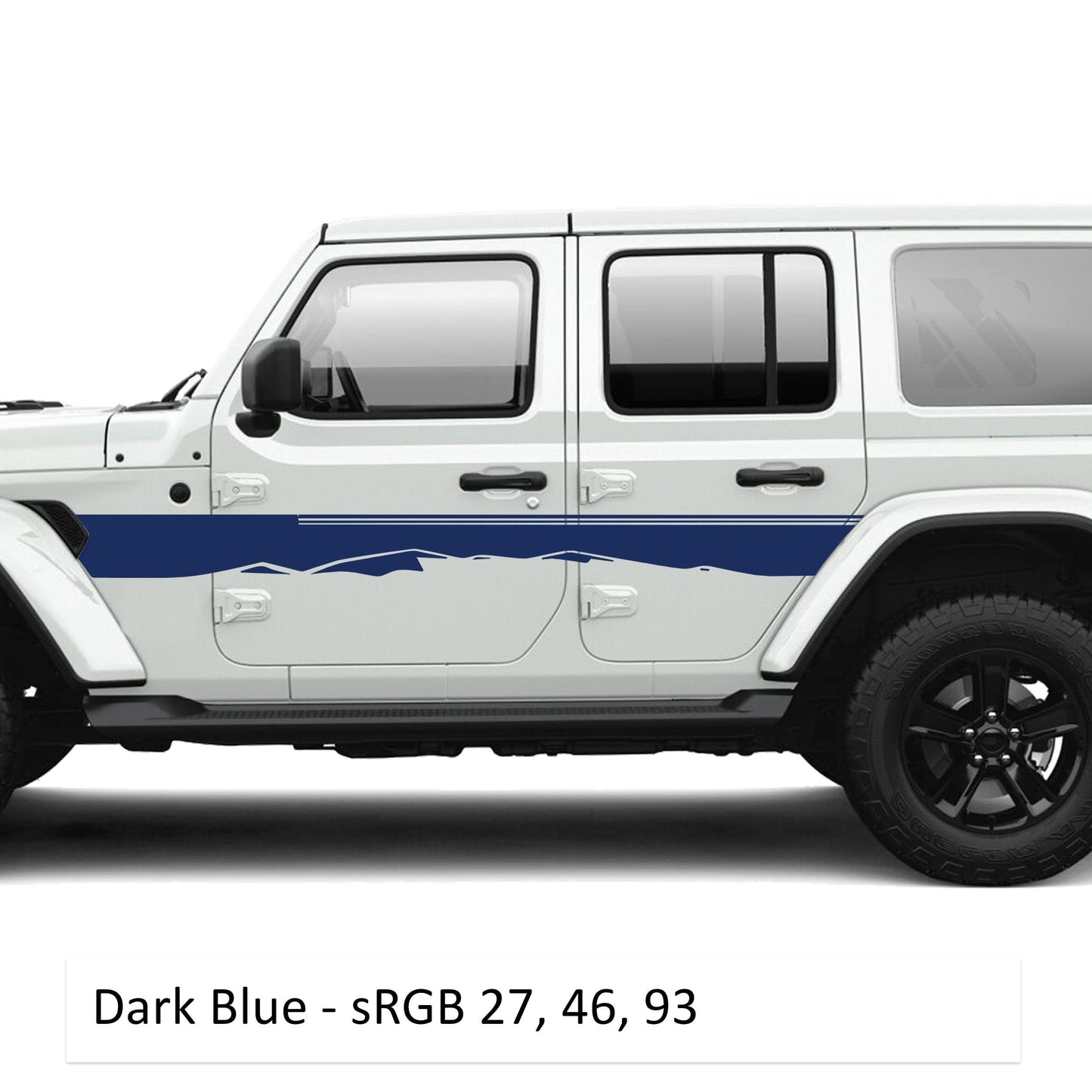 Star Dunes Body Line Graphic Kit Fits Jeep Wrangler JLU 4 Door 2018+