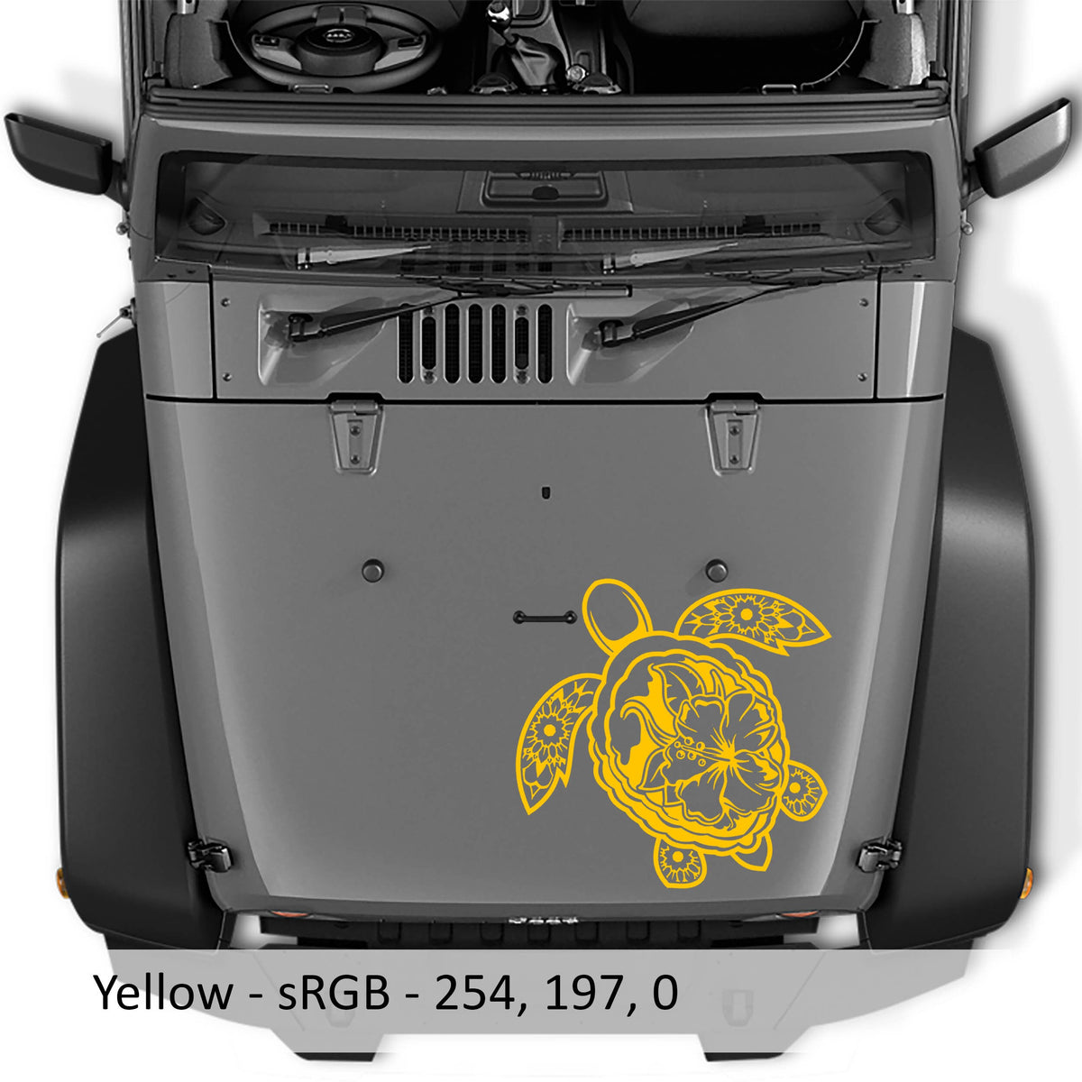Hawaii Sea Turtle Hibiscus Flower Vinyl Decal Tropical Design for Cars Windows Laptops Durable Island-Inspired Graphic