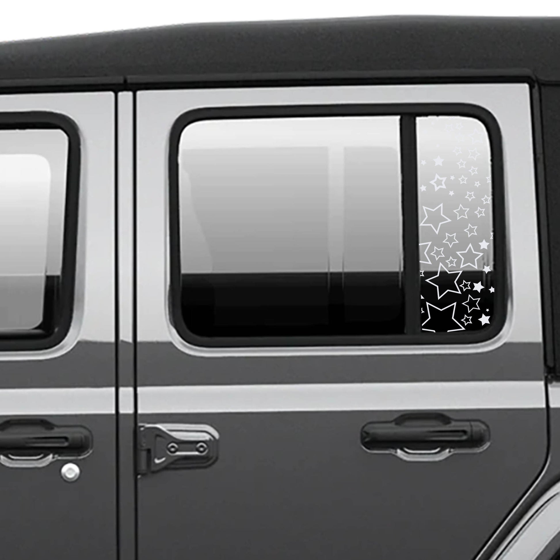 Starfield Side Window Vinyl Decal Set - Fits 2018+ Jeep Wrangler JLU Gladiator JT