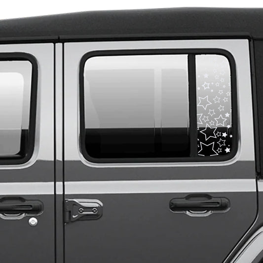 Starfield Side Window Vinyl Decal Set - Fits 2018+ Jeep Wrangler JLU Gladiator JT