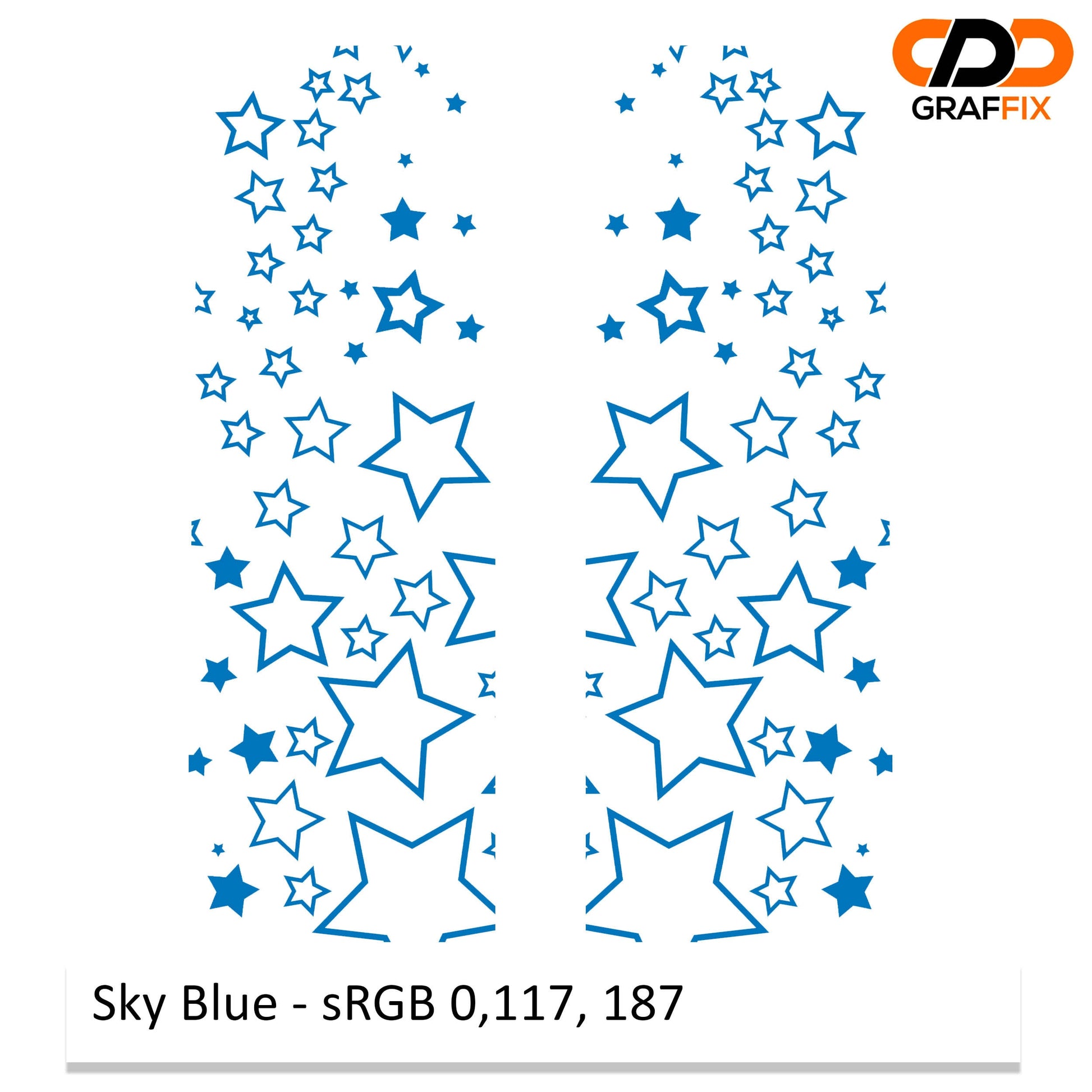 Starfield Side Window Vinyl Decal Set - Fits 2018+ Jeep Wrangler JLU Gladiator JT