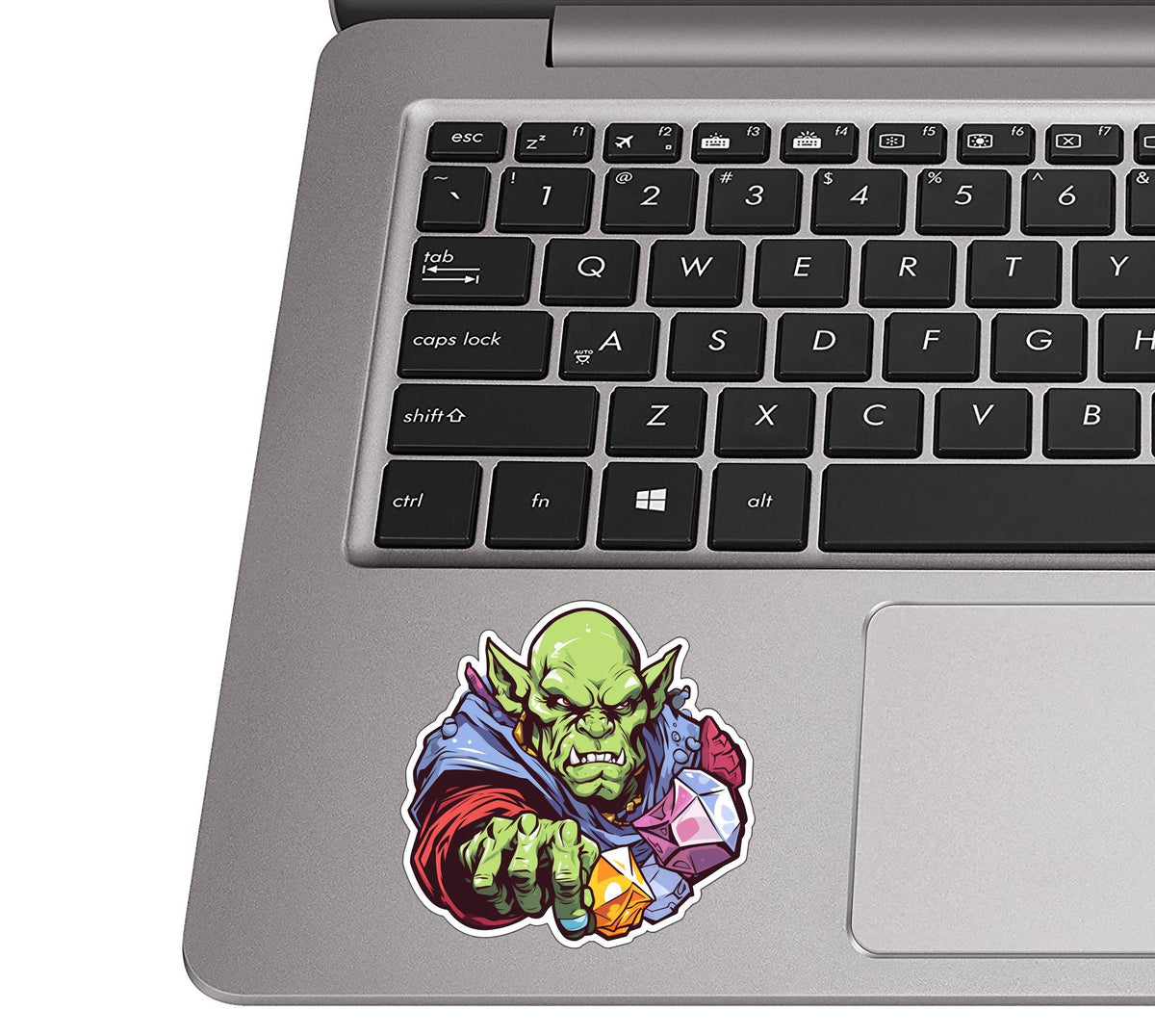 Goblin Lord with Gems Vinyl Sticker
