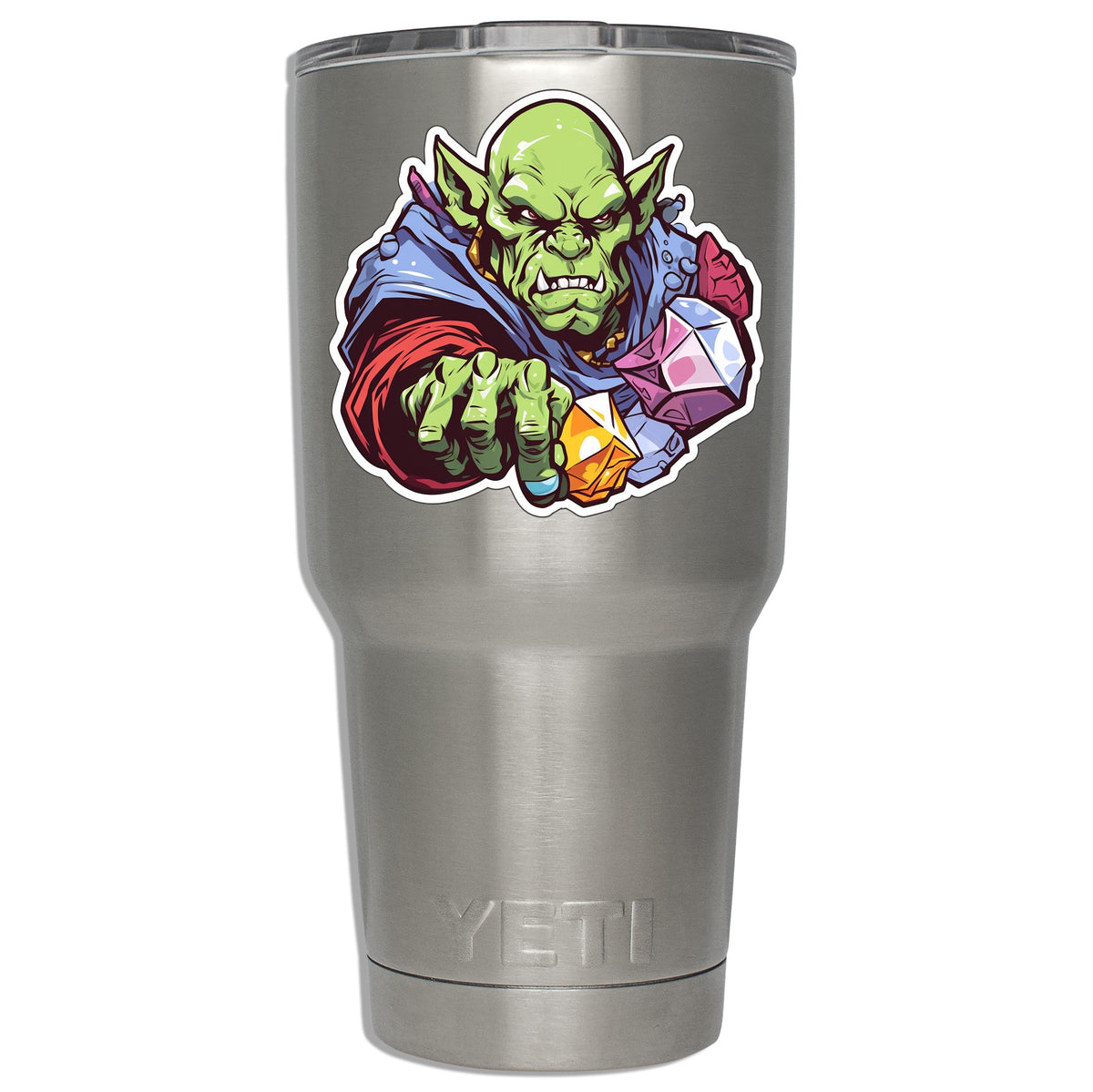 Goblin Lord with Gems Vinyl Sticker