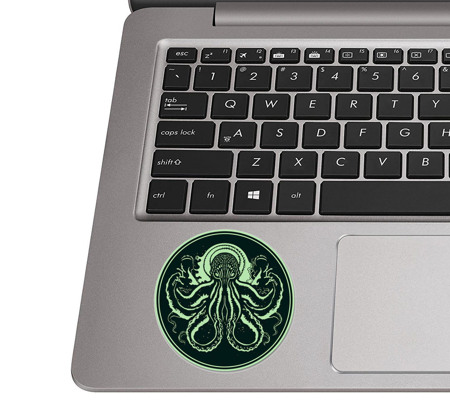 Minimalist Cthulhu Vinyl Sticker – Lovecraft Horror Decal for Laptop, Water Bottle, Notebook, or Car