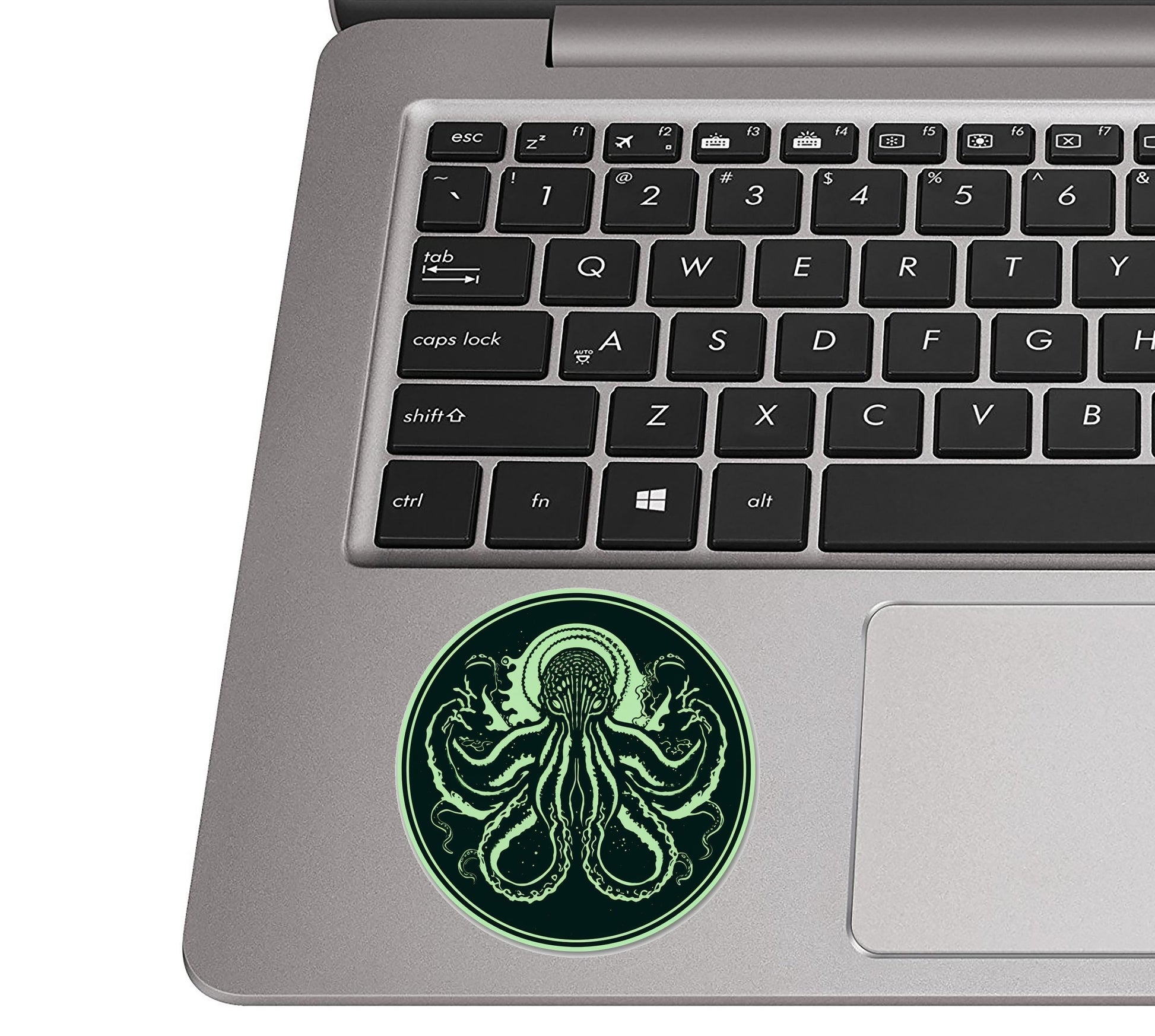 Minimalist Cthulhu Vinyl Sticker – Lovecraft Horror Decal for Laptop, Water Bottle, Notebook, or Car