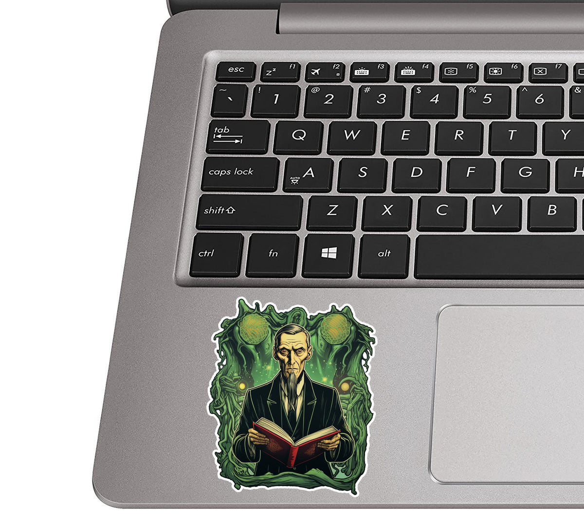 H P Lovecraft Call of Cthulhu Vinyl Sticker for suitcase, Celtic Knot Tree laptop, car or water bottle, luggage tag, travel gift