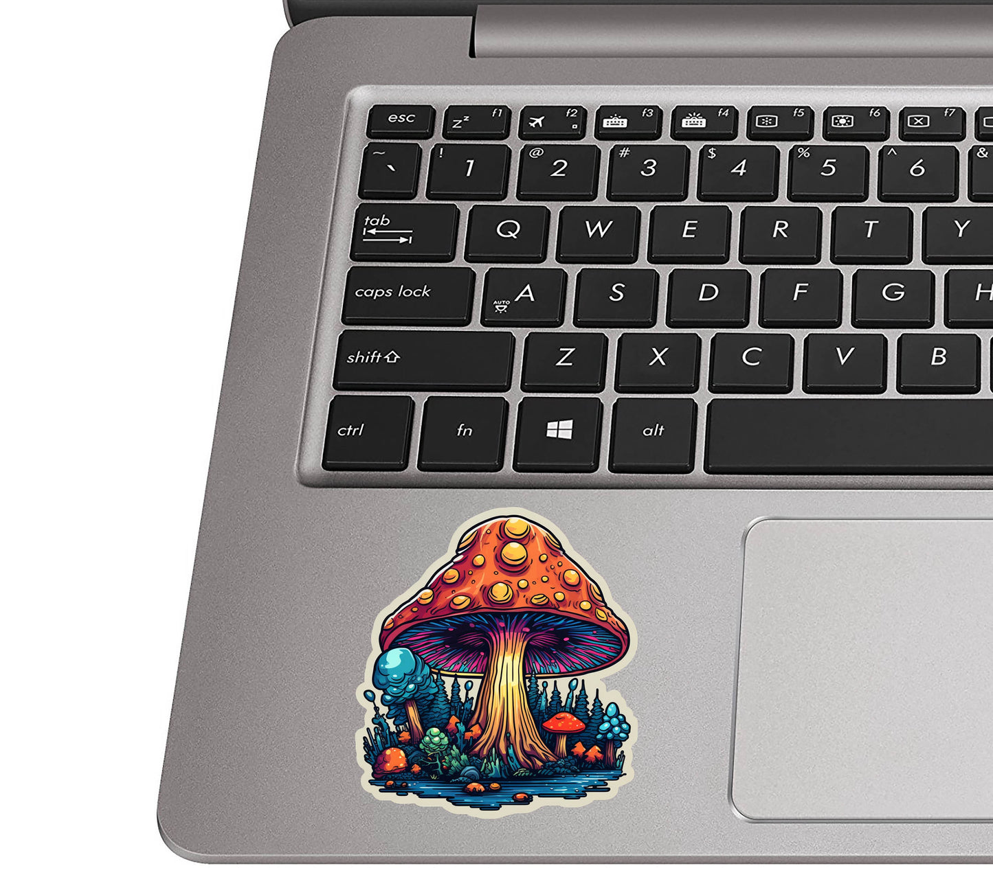 Trippy Mushroom Patch Vinyl Sticker