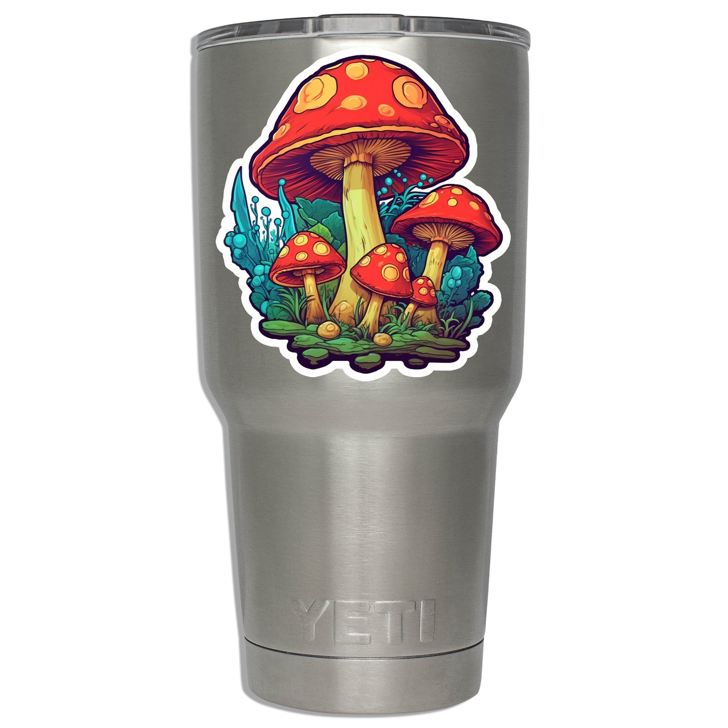 Hallucinogenic Mushroom Patch Vinyl Sticker
