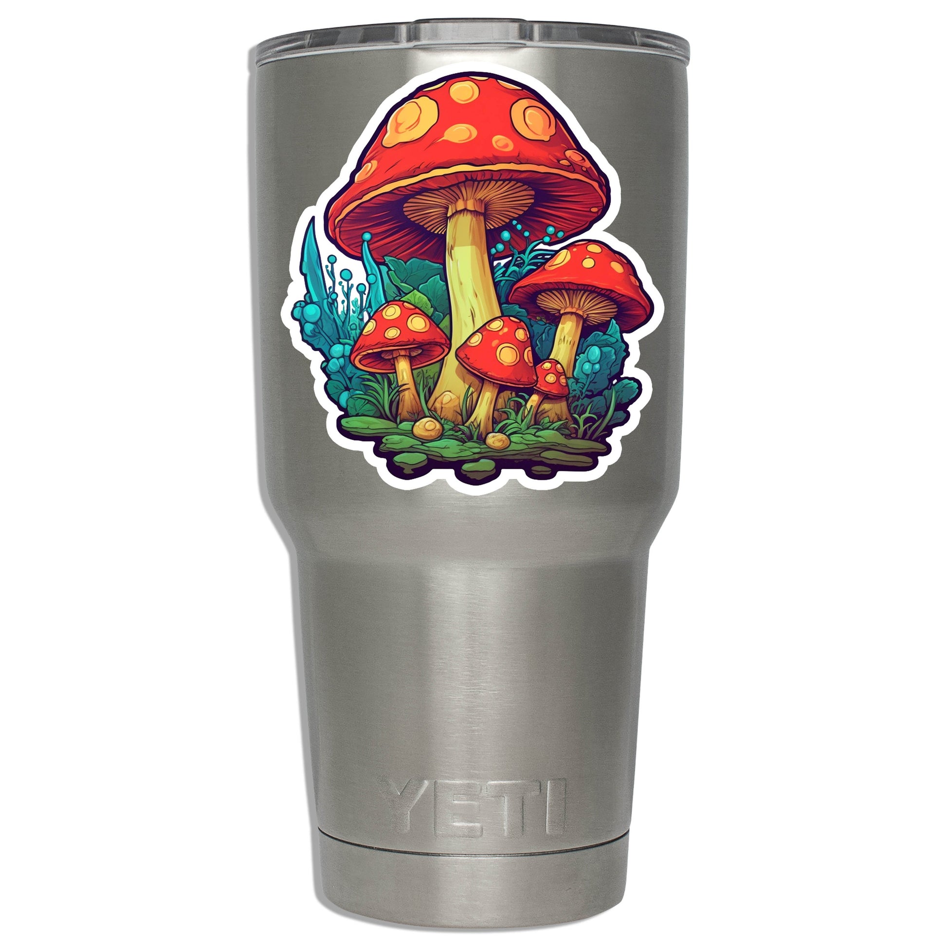 Hallucinogenic Mushroom Patch Vinyl Sticker
