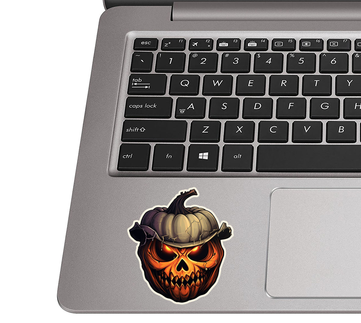 Halloween Smiling Jack O Lantern With Hat Vinyl Sticker