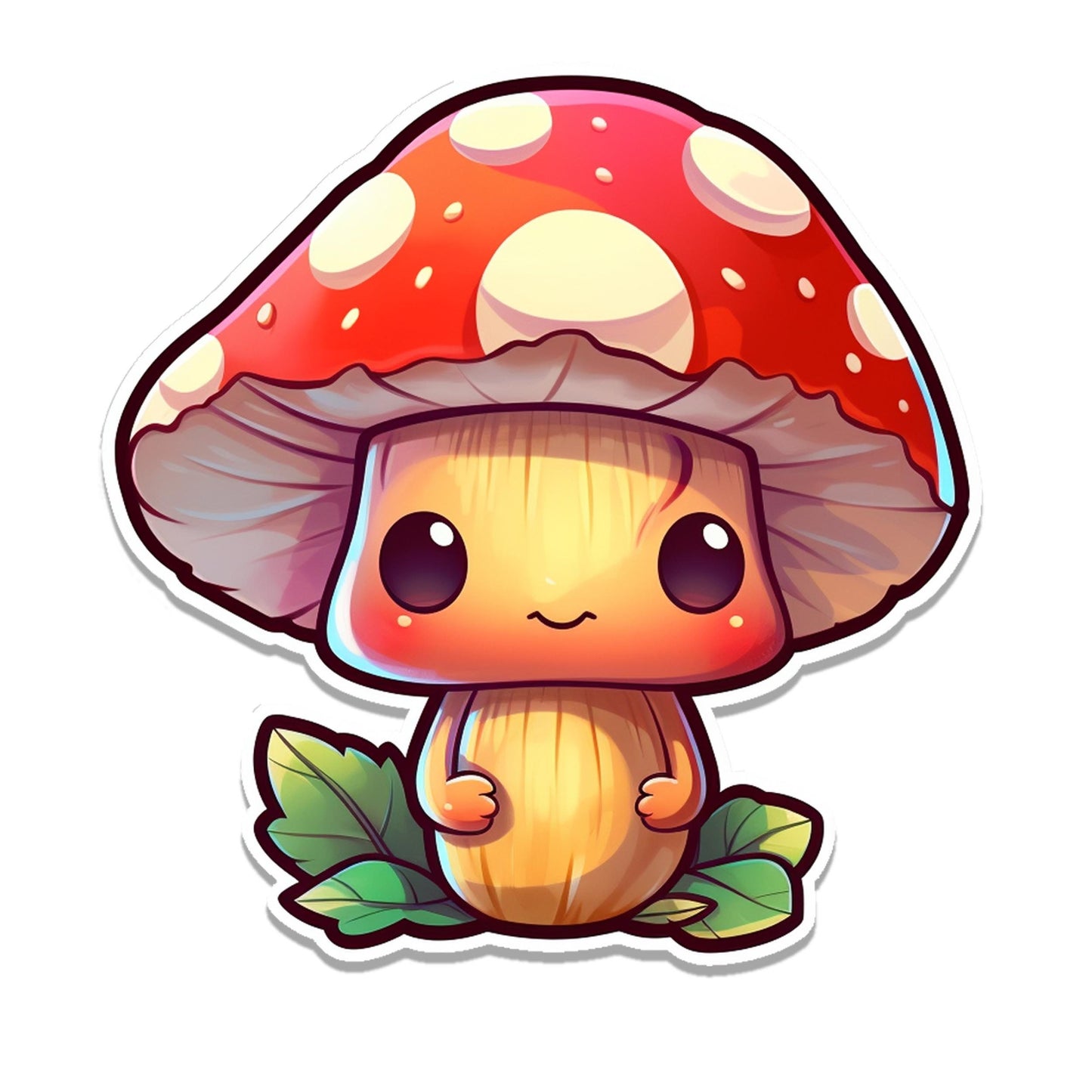 Chibi Mushroom Vinyl Sticker