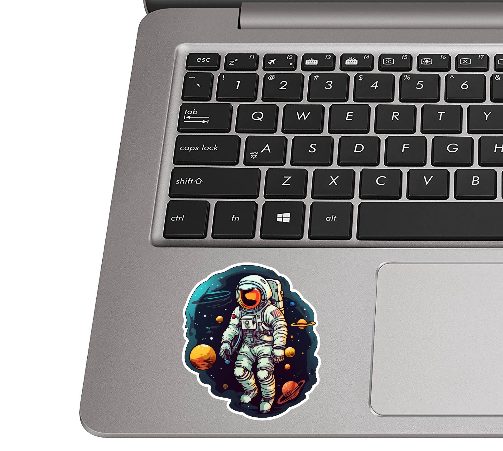 Sci-Fi Astronaut Floating In Space Vinyl Sticker