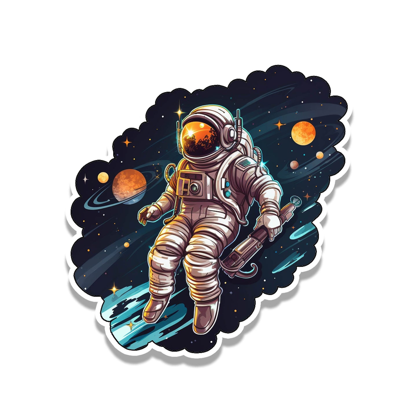 Sci-Fi Space Man Astronaut Vinyl Sticker