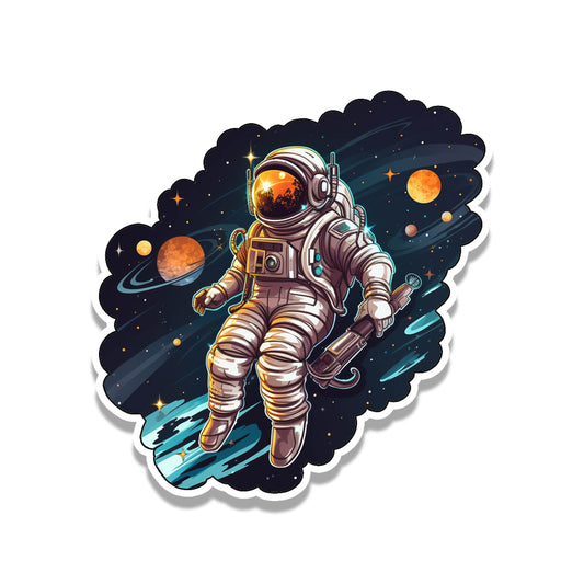 Sci-Fi Space Man Astronaut Vinyl Sticker