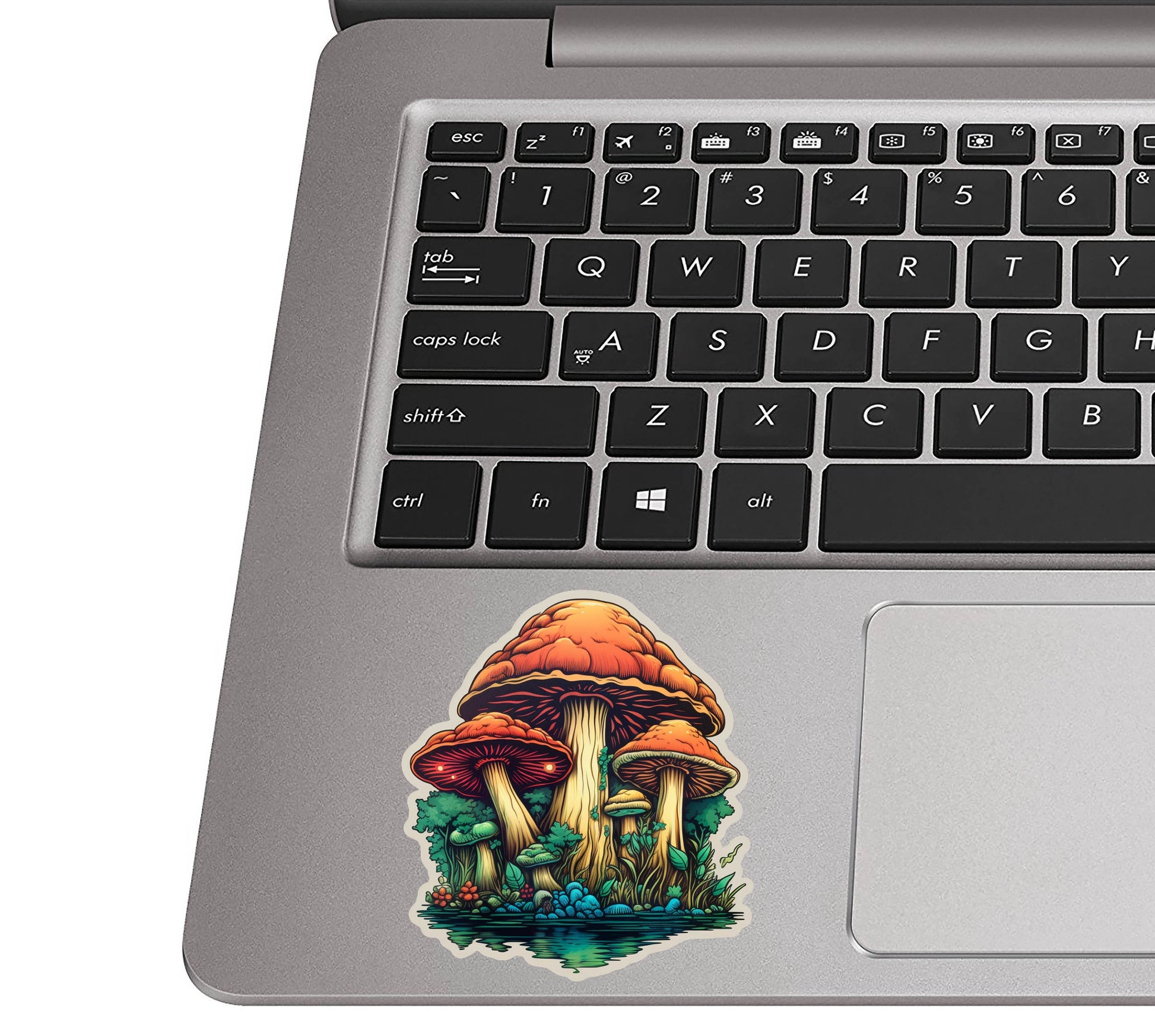 Trippy Mushroom Reflection Vinyl Sticker