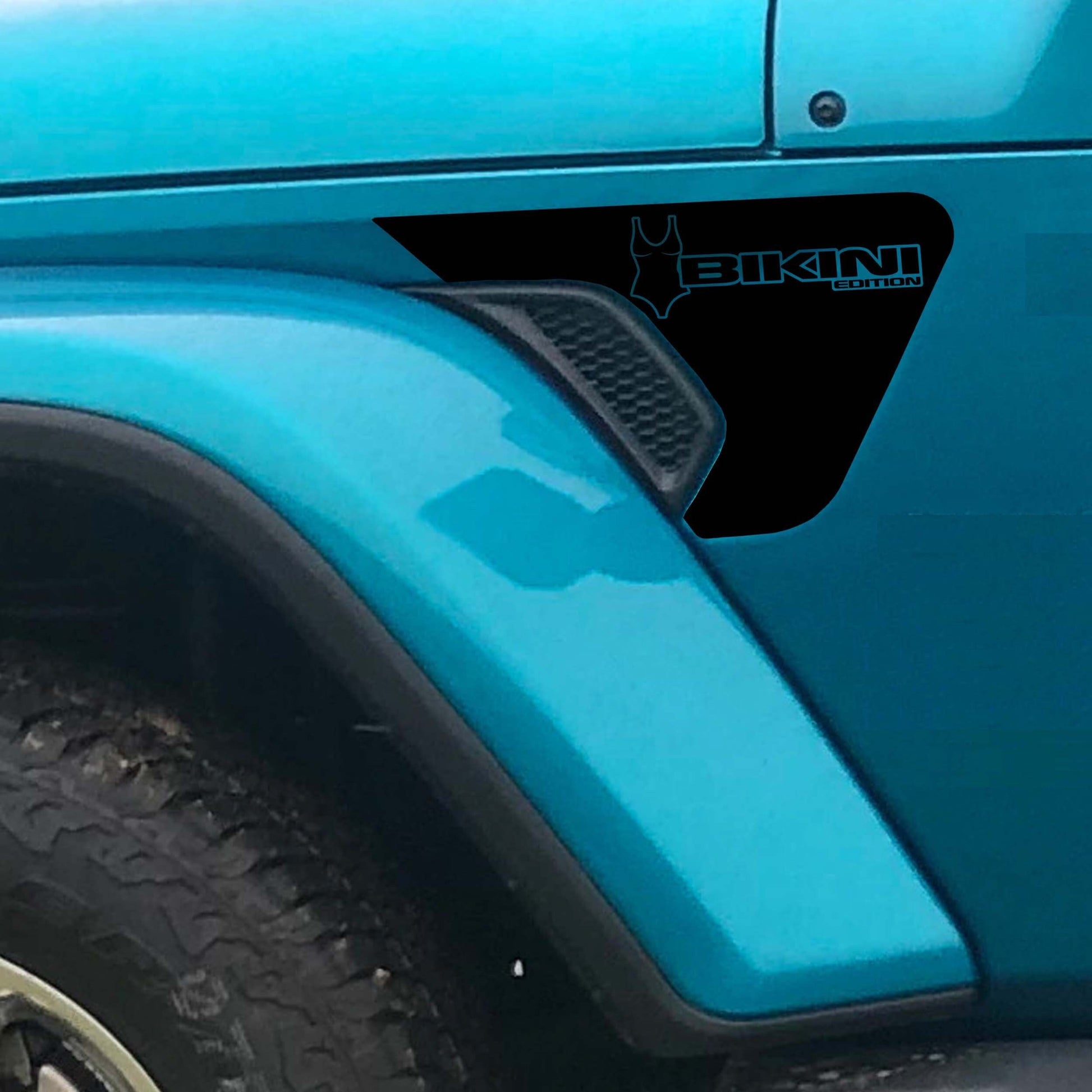 Bikini Edition v1 Fender Vent Vinyl Decal - Fits Jeep Wrangler JL/Jeep Gladiator JT 2018+