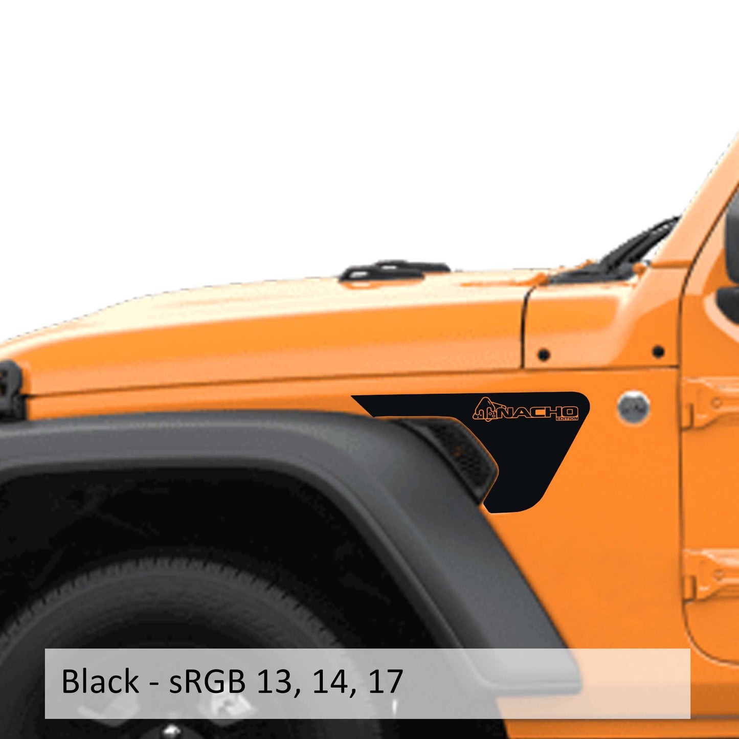 Nacho Edition Decal v1 Fender Vent Vinyl Decal - Fits Jeep Wrangler JL/Jeep Gladiator JT 2018+