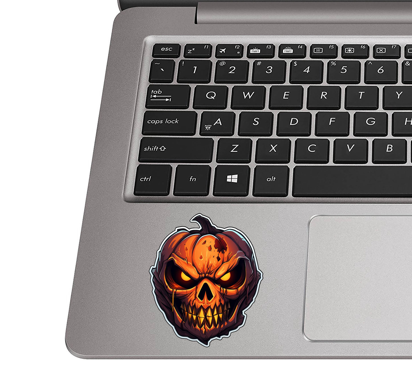 Halloween Evil Smiling Jack O Lantern Vinyl Sticker