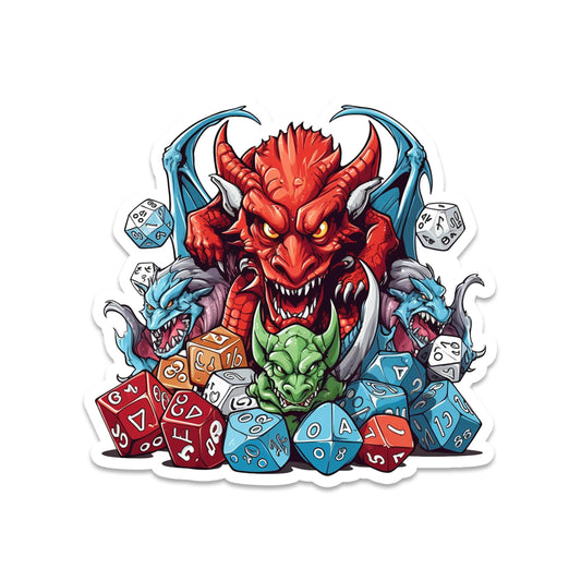 Dragon Dice Monsters Vinyl Sticker