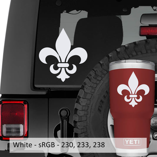 Fleur De Lis Sticker Louisiana Car Sticker French Saints Iris Flower Decal New Orleans Mardi Gras Transfer Decal
