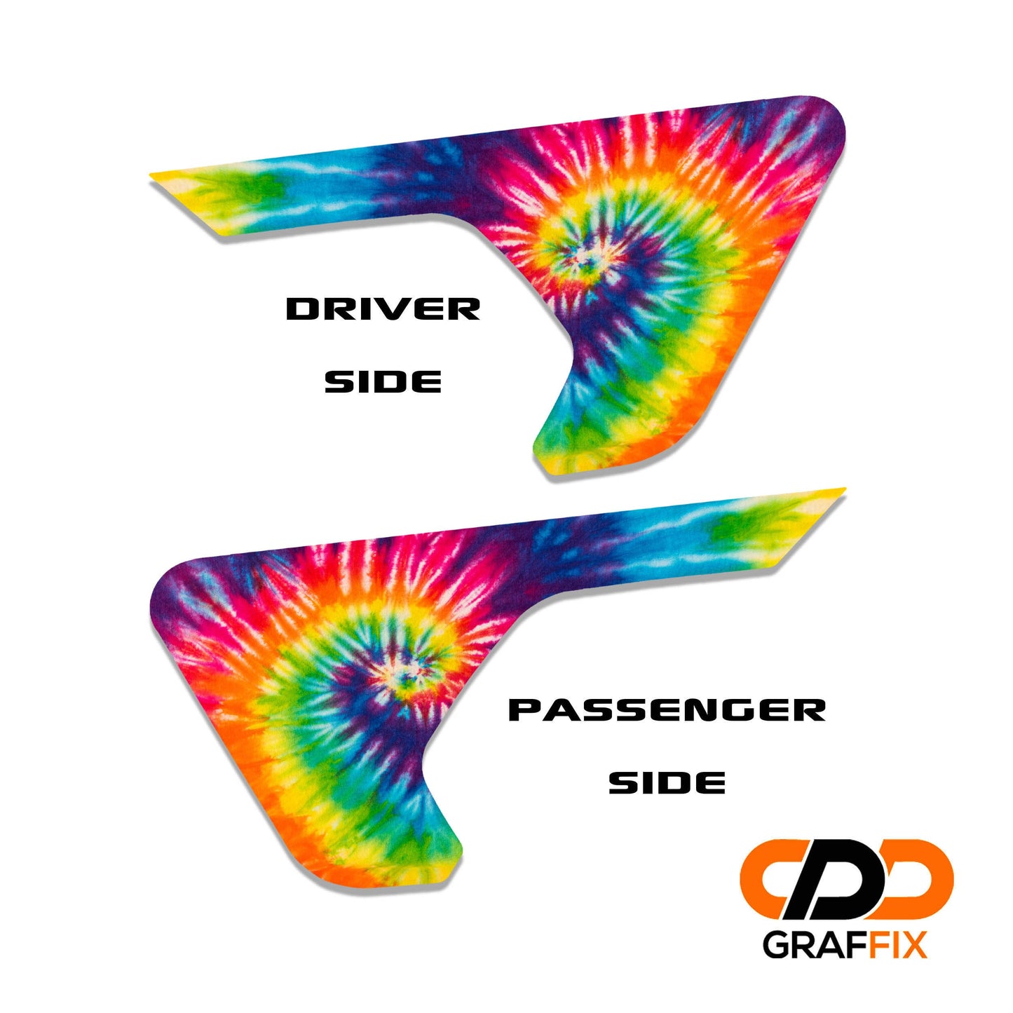 Tie Dye Fender Vent Vinyl Decal - Fits Jeep Wrangler JL/Jeep Gladiator JT 2018+