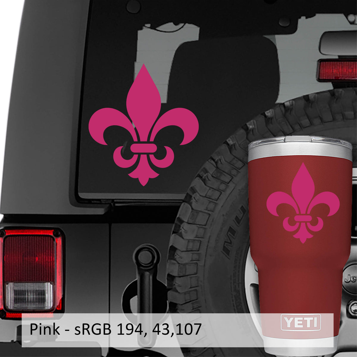 Fleur De Lis Sticker Louisiana Car Sticker French Saints Iris Flower Decal New Orleans Mardi Gras Transfer Decal