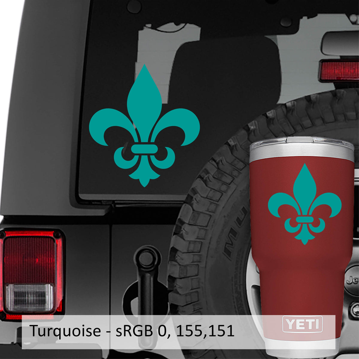 Fleur De Lis Sticker Louisiana Car Sticker French Saints Iris Flower Decal New Orleans Mardi Gras Transfer Decal