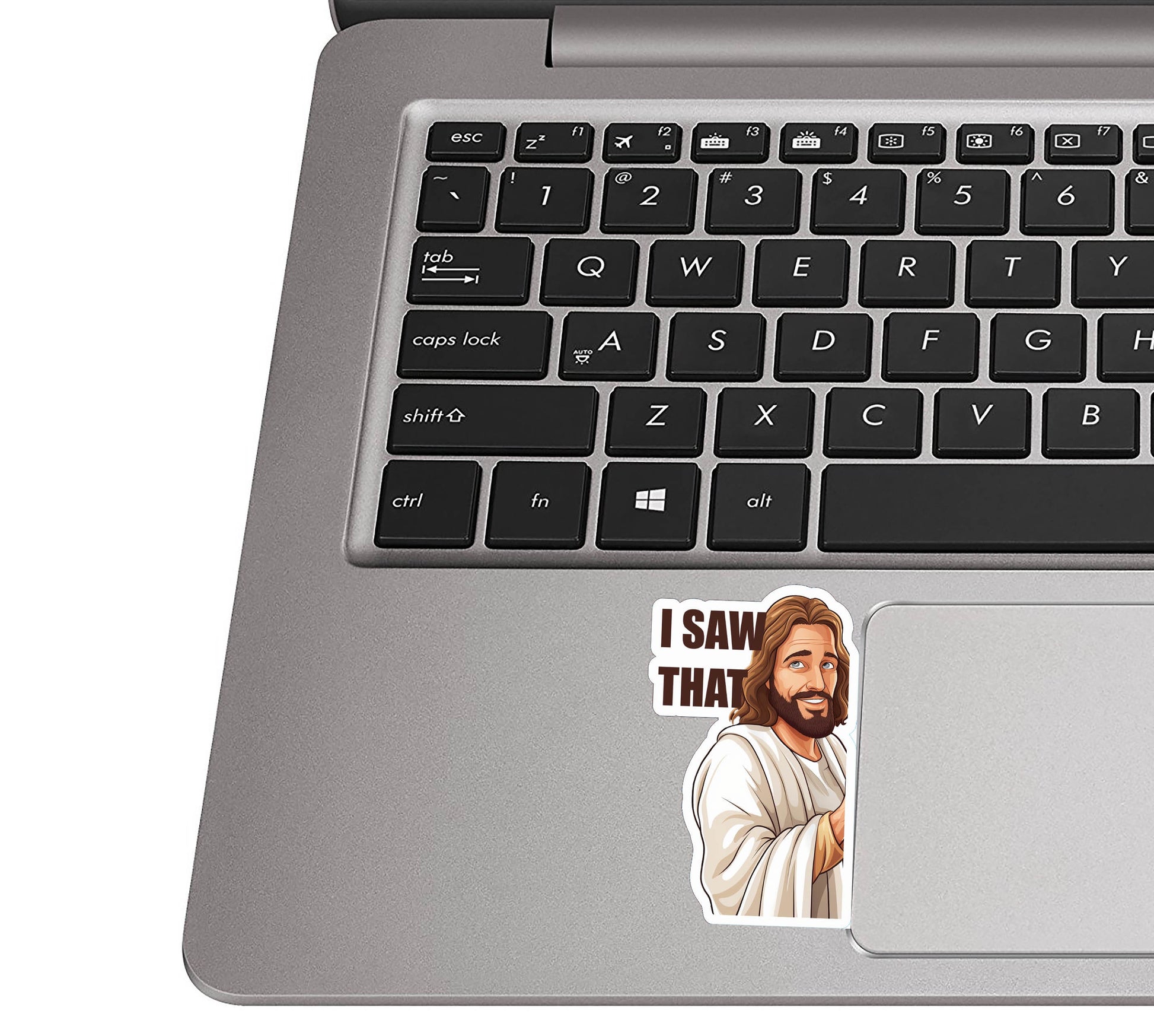 Funny Jesus Meme Sticker Jesus is Watching Vinyl Decal Christian Humor Laptop Water Bottle Car Sticker Religious Joke Gift