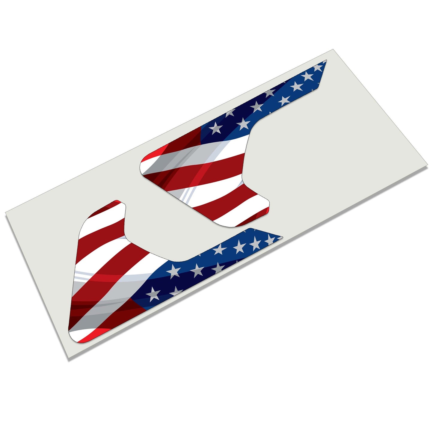 Wavey American Flag Fender Vent Vinyl Decal - Fits Jeep Wrangler JL/Jeep Gladiator JT 2018+