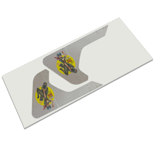 World War II Give Em Hell Pin-Up Fender Vent Decal - Fits Jeep Wrangler JL/Jeep Gladiator JT 2018+