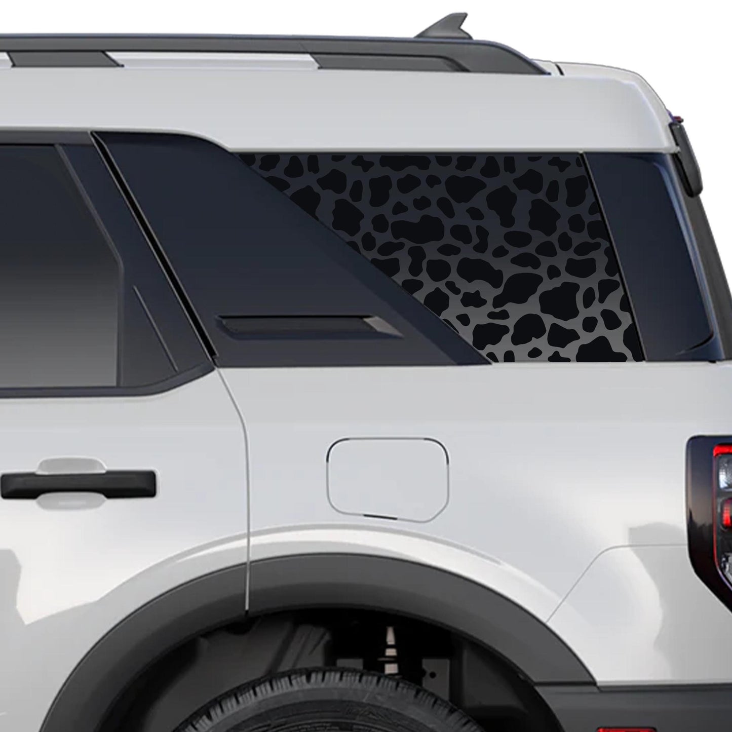 Cow Print Rear Quarter Window Decals Fits 2021+ Bronco Sport