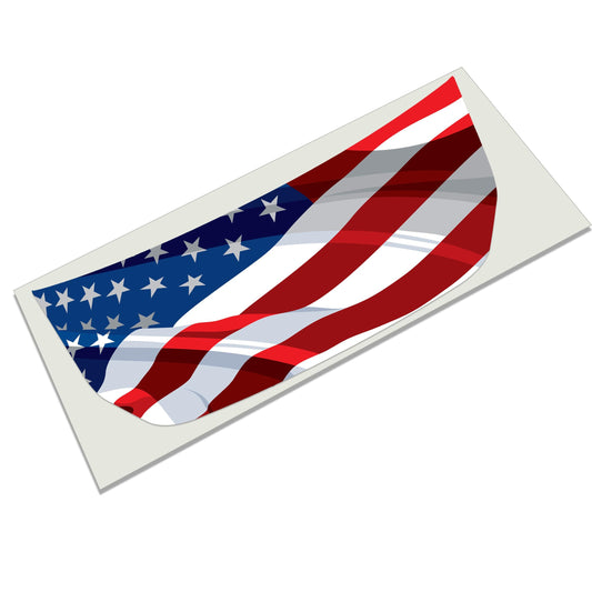 Wavey American Flag Hood Graphic Design Decal Fits Ford Bronco 2021+