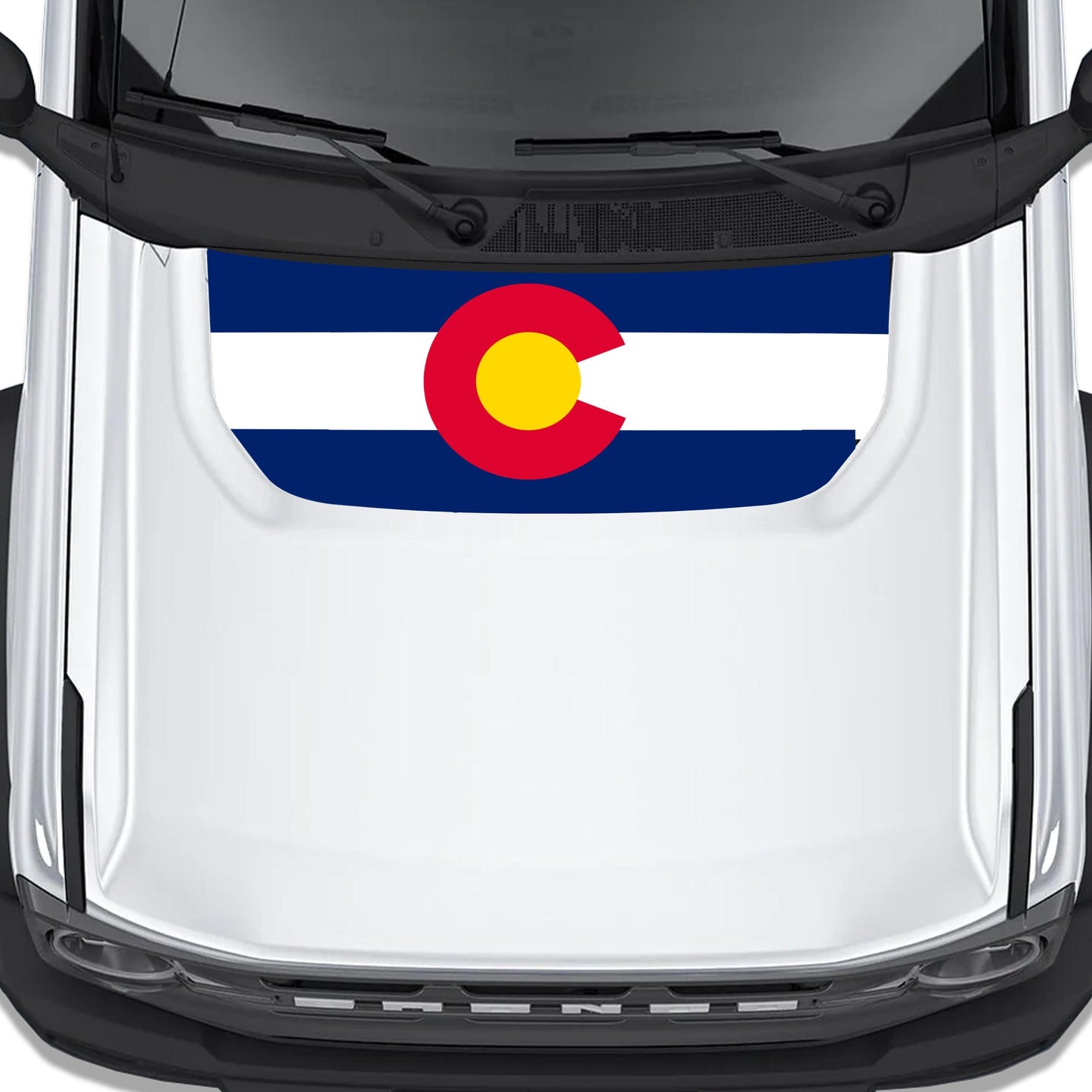 Colorado State Flag Hood Graphic Design Decal Fits Ford Bronco 2021+
