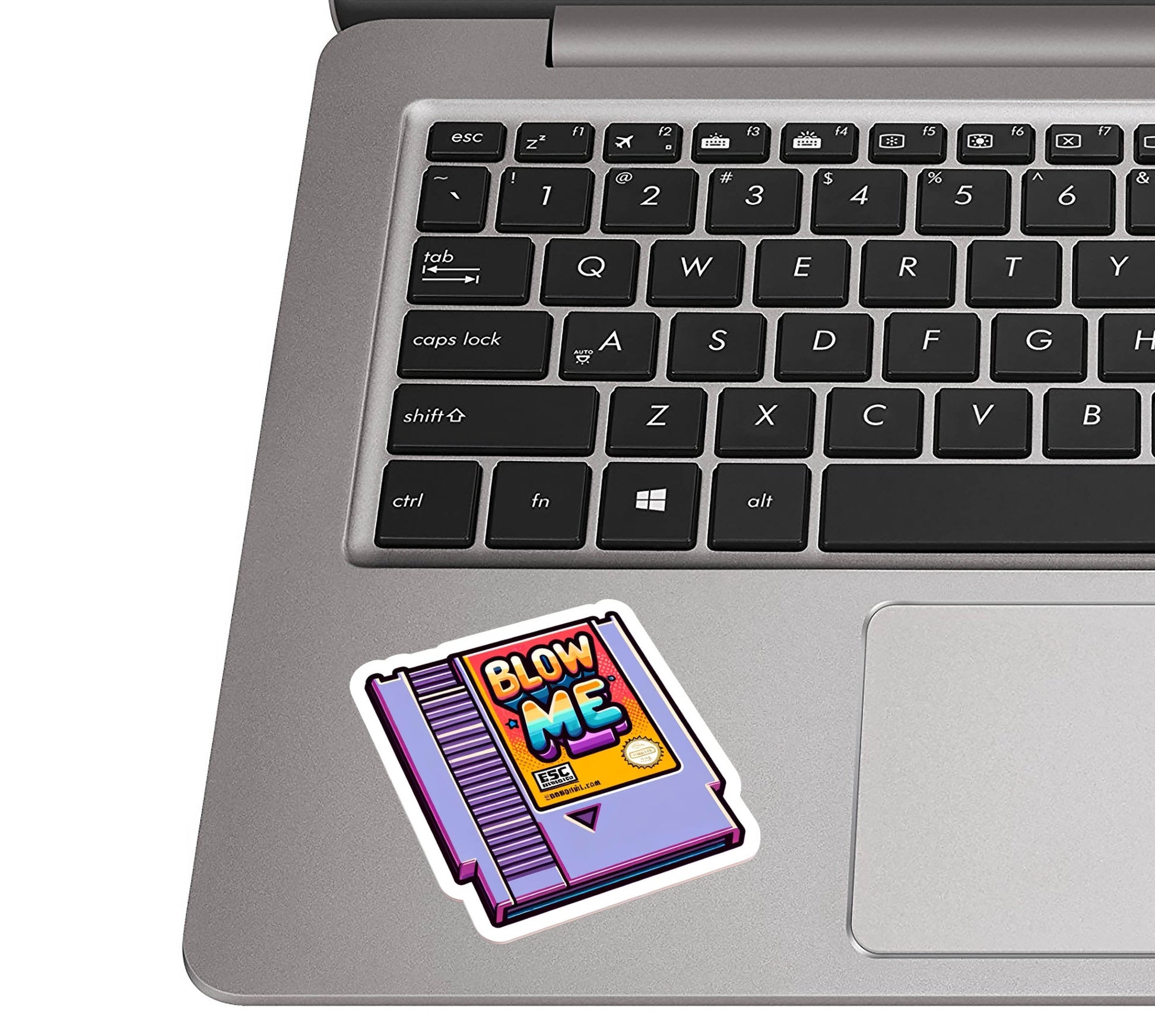 Retro Blow Me Game Cartridge Vinyl Sticker | Funny 90s Gamer Decal for Laptop, Water Bottle, Console, or Journal | Nostalgic Nerd Gift