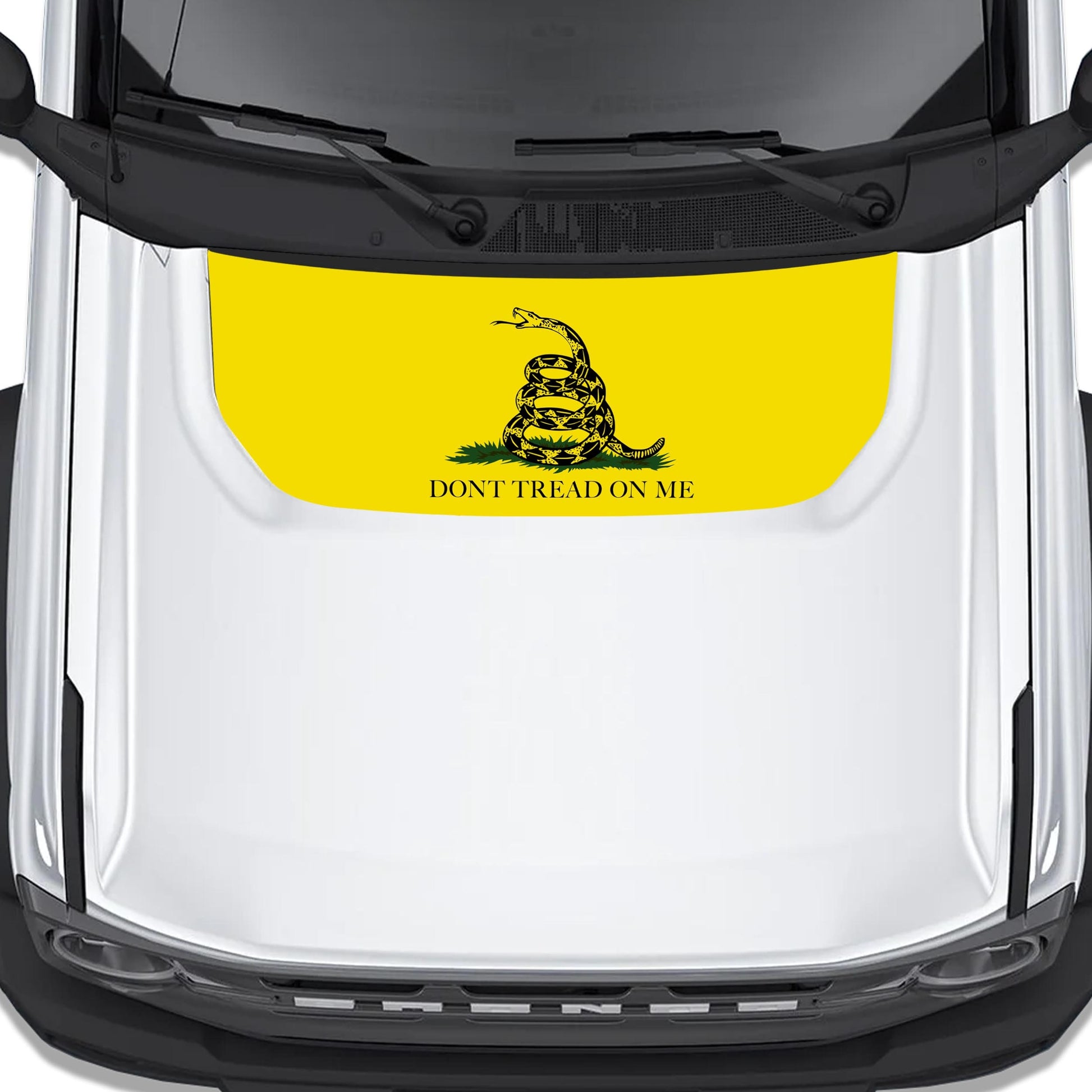 Gadsden Don't Tread on Me Flag Hood Graphic Design Decal Fits Ford Bronco 2021+