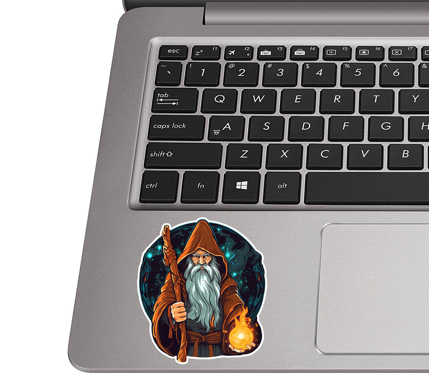 Elder Mage Spellcaster Wizard Vinyl Sticker Fantasy RPG Decal for Laptop Water Bottle Car Journal Gift for DnD and Tabletop Gamers