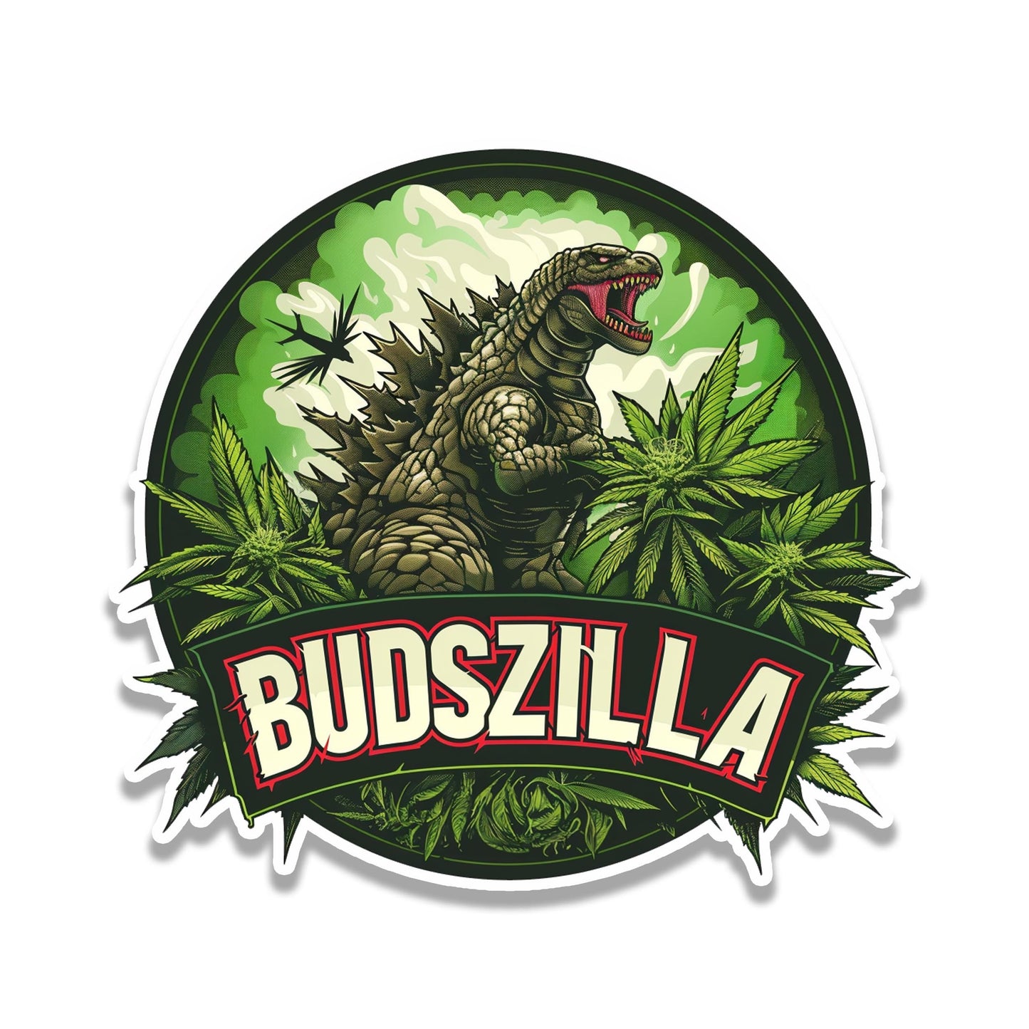Budszilla: The Can-nabis Conqueror Vinyl Sticker