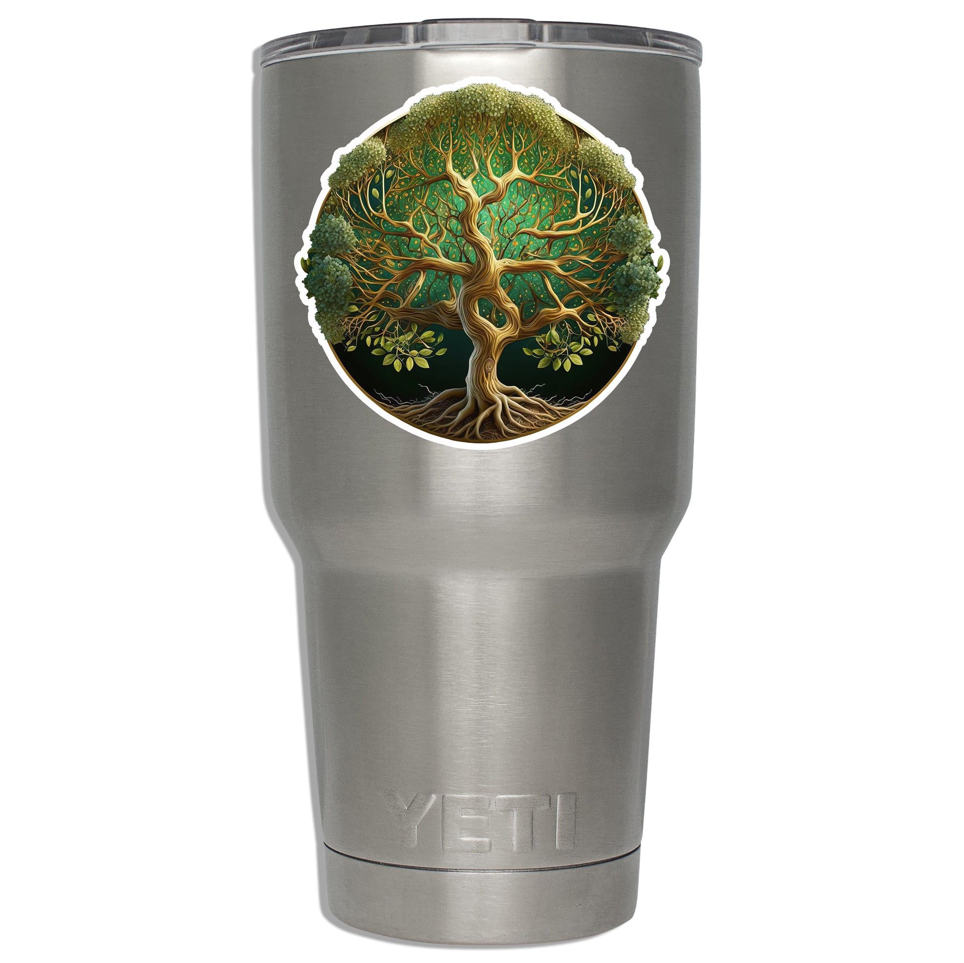 Yggdrasil Tree of Life Vinyl Sticker | Celtic Knot Design for Laptop, Car, Water Bottle, Suitcase, Luggage Tag | Norse Mythology Gift