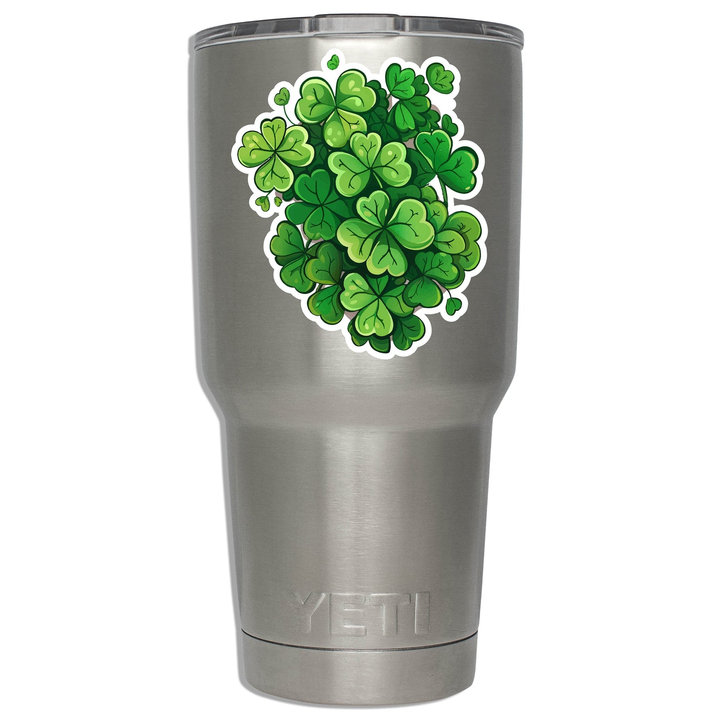 Patch of Irish Pride Sticker Irish Flag Clover Shamrock Decal St Patricks Day Laptop Water Bottle Travel Gift Green Ireland Vinyl