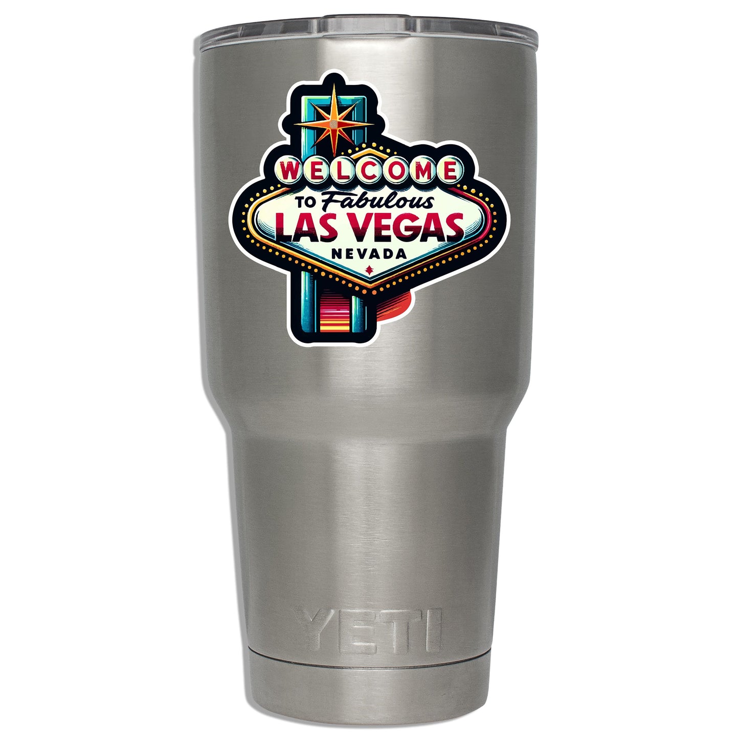 Welcome to Las Vegas Sticker Retro Vegas Sign Decal Travel Gift Laptop Water Bottle Suitcase Car Luggage Tag Vegas Souvenir Vinyl