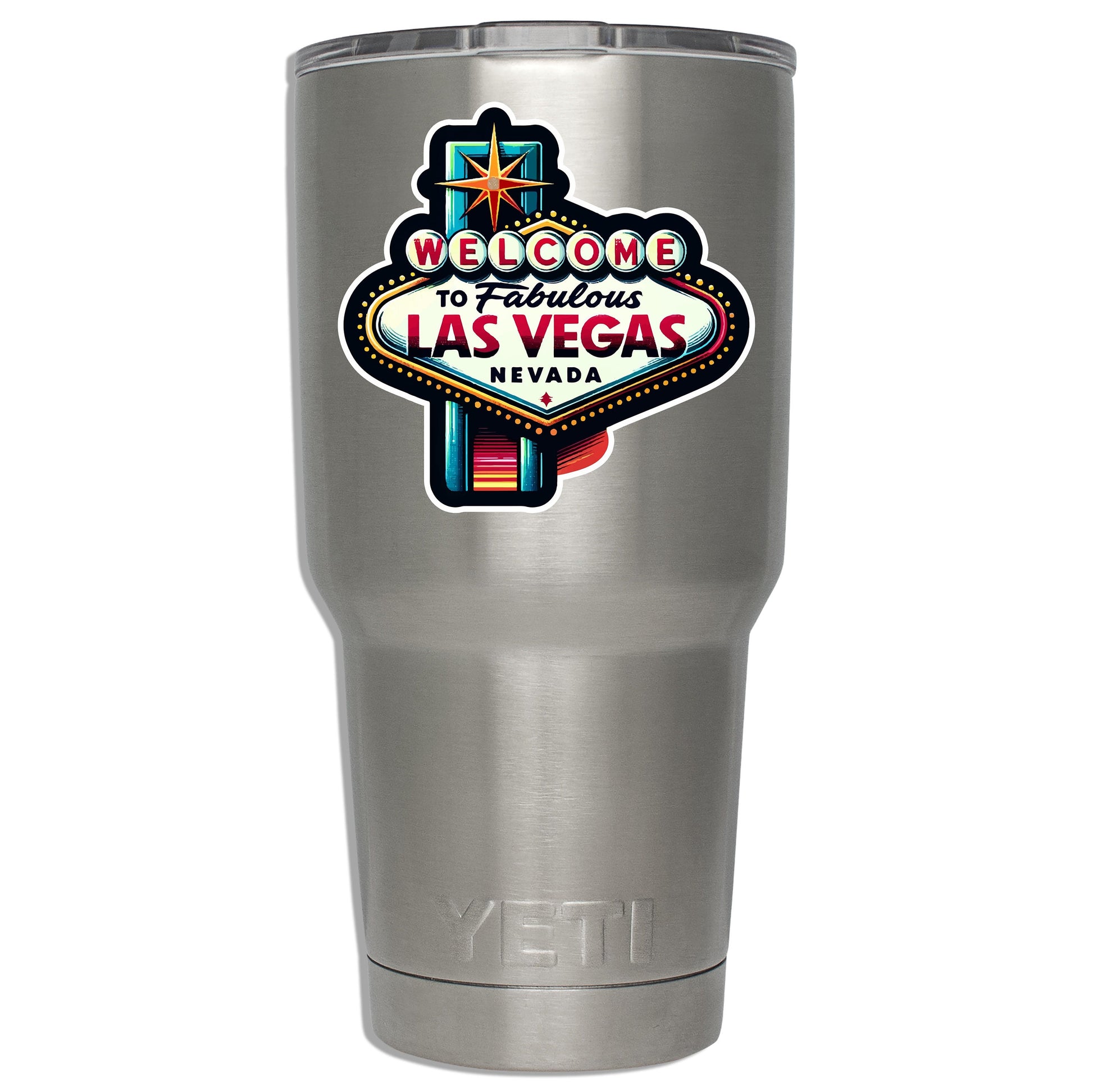 Welcome to Las Vegas Sticker Retro Vegas Sign Decal Travel Gift Laptop Water Bottle Suitcase Car Luggage Tag Vegas Souvenir Vinyl