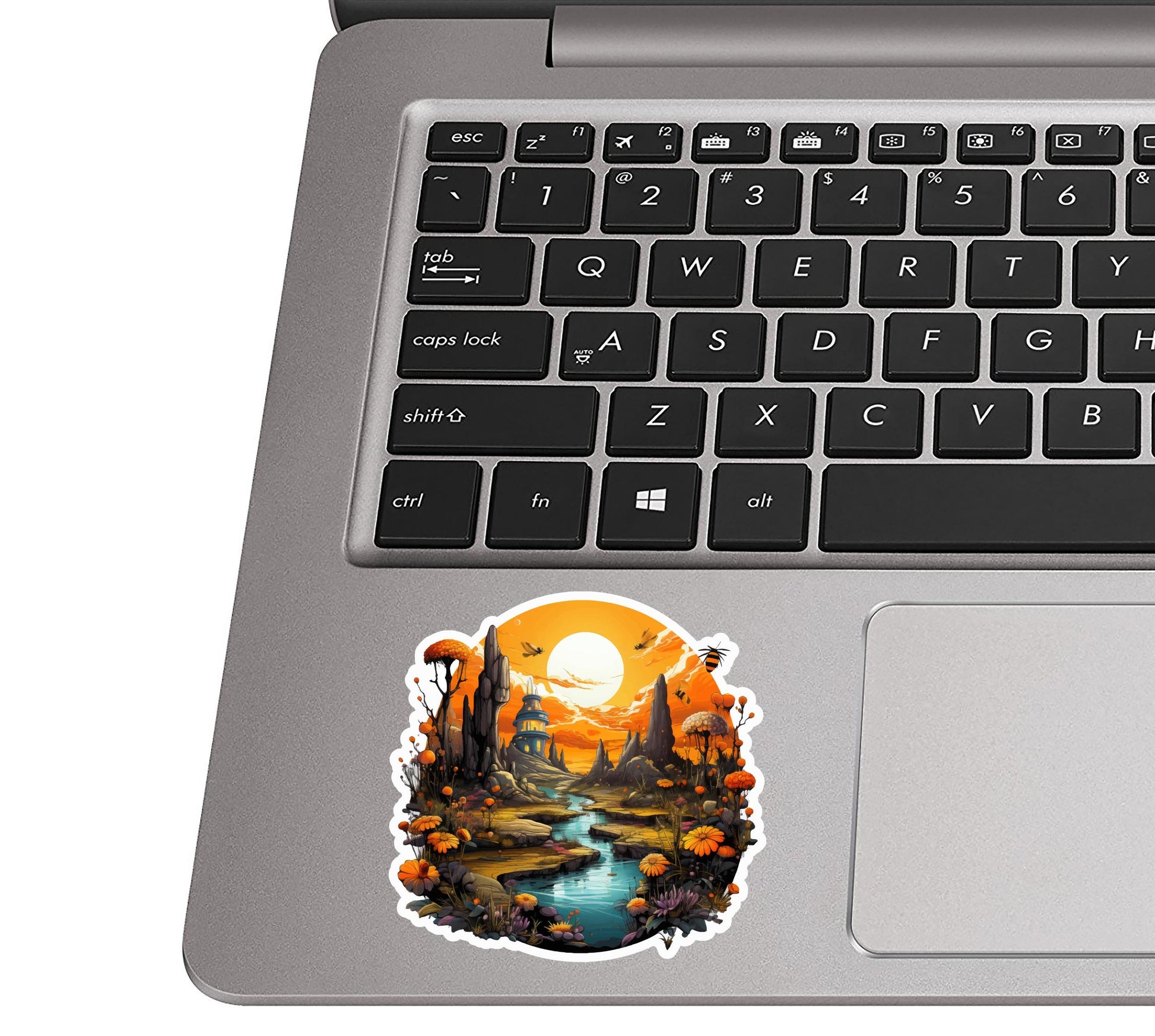 Honeybee Garden Party Vinyl Sticker Cute Bee Gift for Laptop Water Bottle Suitcase Car Travel Journal Nature Lover Insect Aesthetic