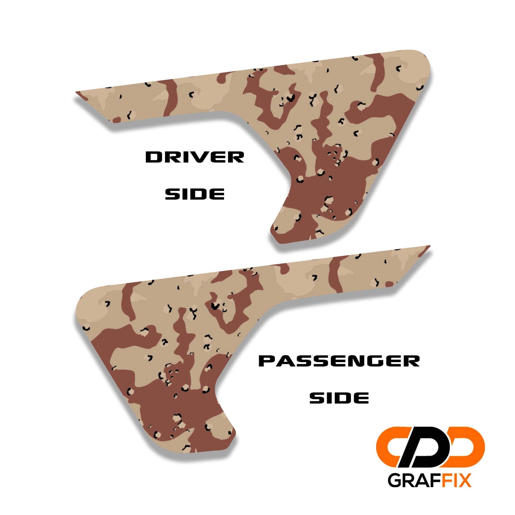 Desert Sand Camouflage Fender Vent Vinyl Decal - Fits Jeep Wrangler JL/Jeep Gladiator JT 2018+