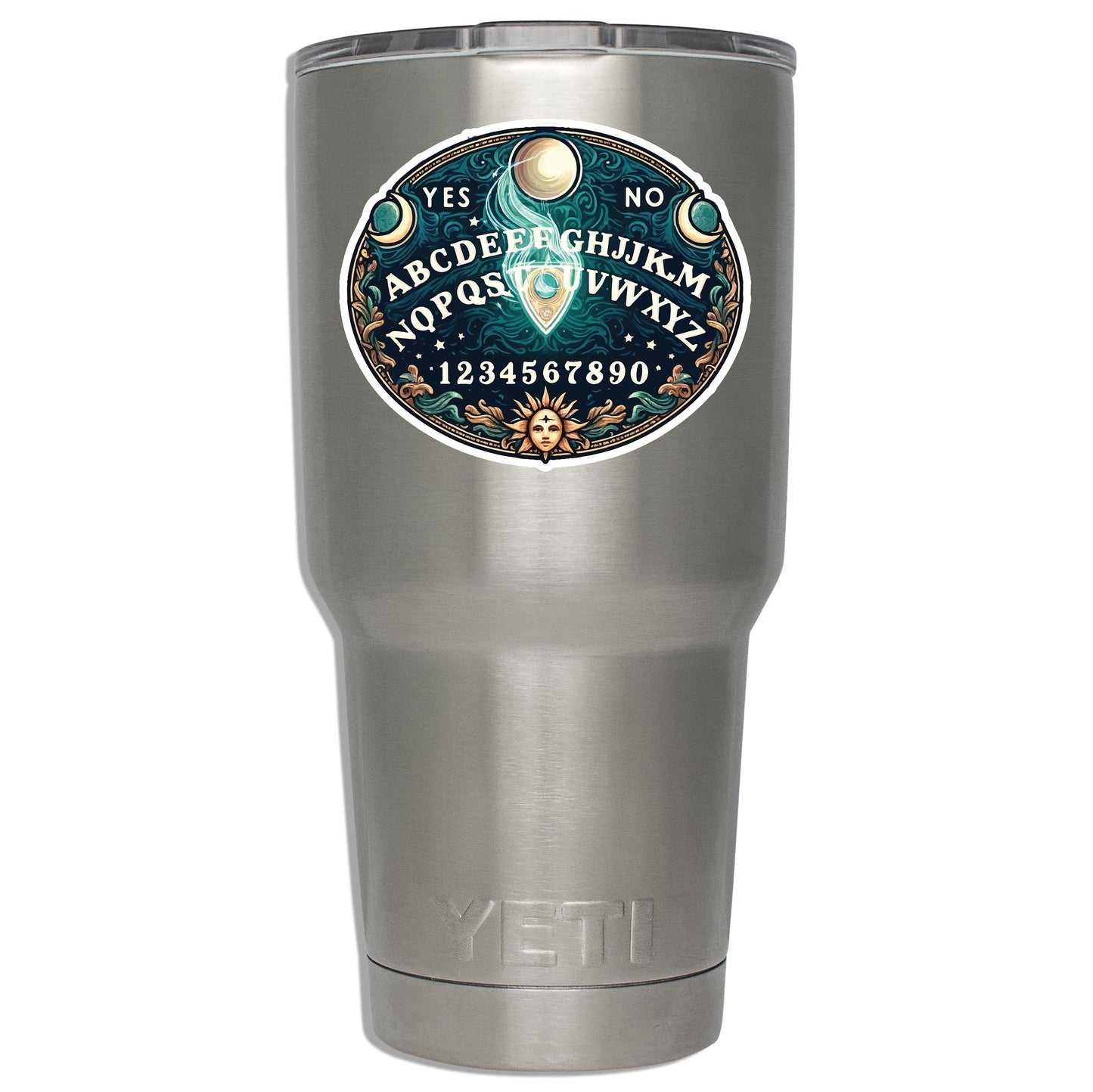 Mystic Oracle Ouija Vinyl Sticker Cup Laptop Boat Cooler Car Vehicle Spirit Board Window Bumper Vinyl Decal Graphic