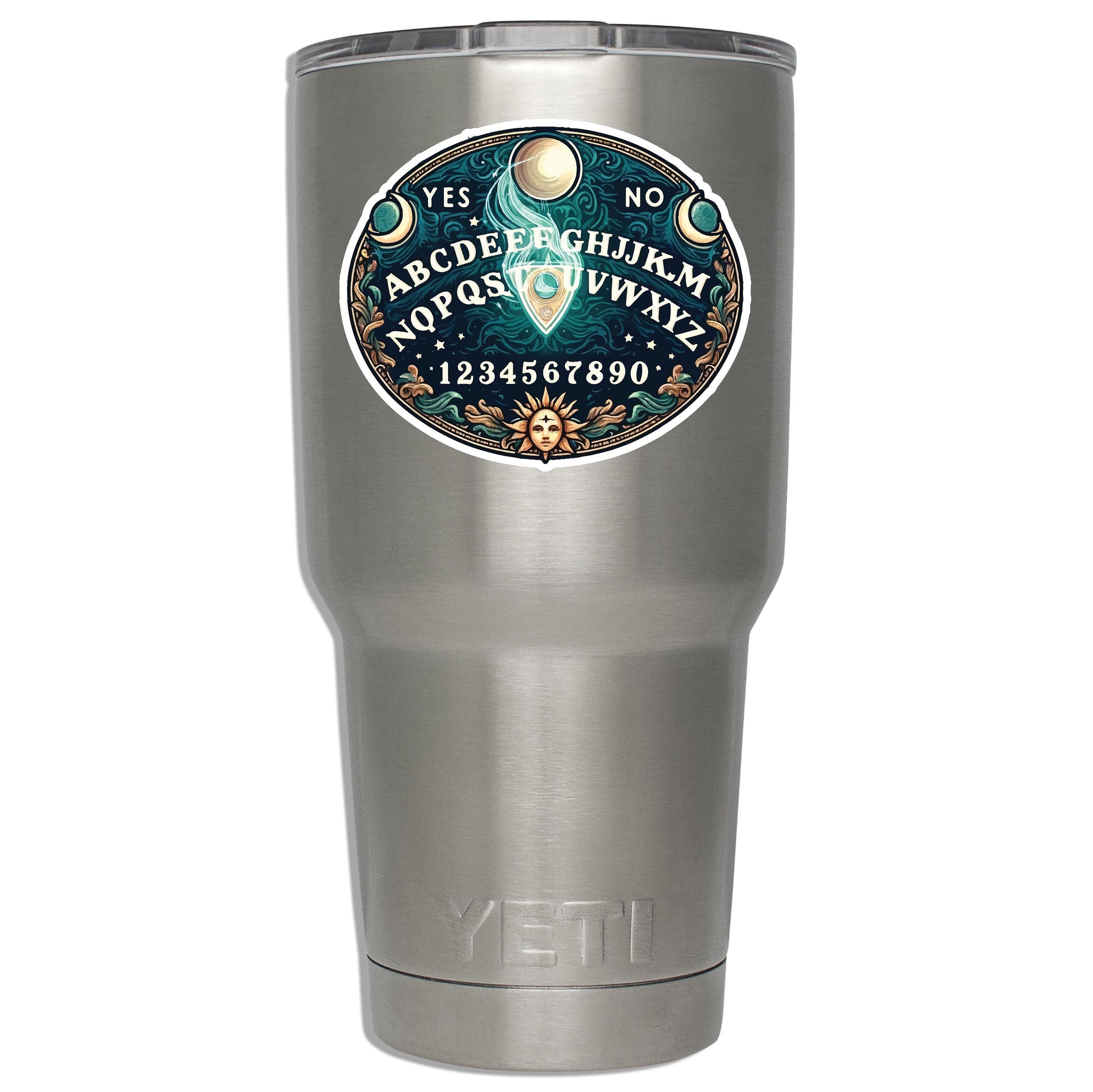 Mystic Oracle Ouija Vinyl Sticker Cup Laptop Boat Cooler Car Vehicle Spirit Board Window Bumper Vinyl Decal Graphic