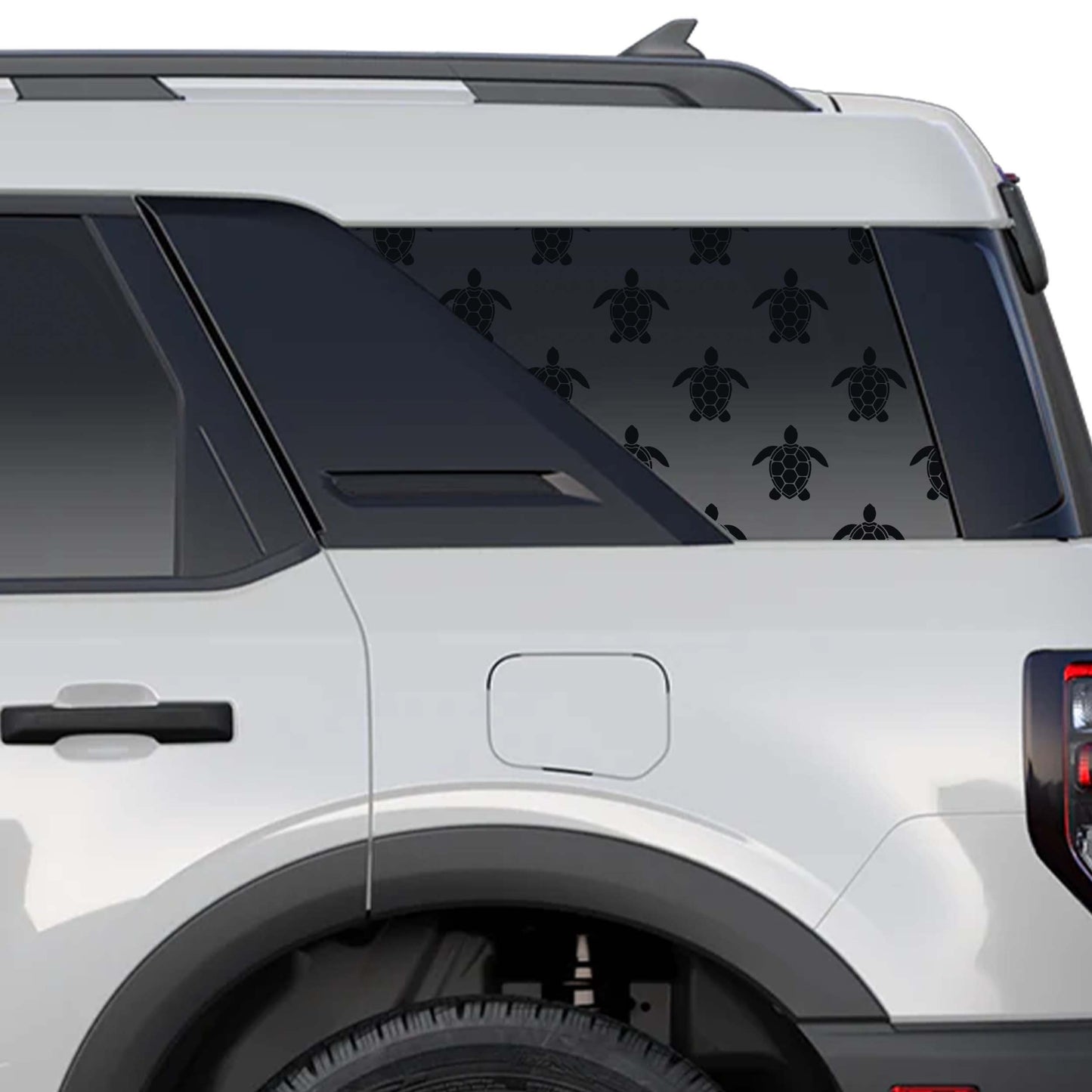 Sea Turtle Pattern Rear Quarter Window Decals Fits 2021+ Bronco Sport