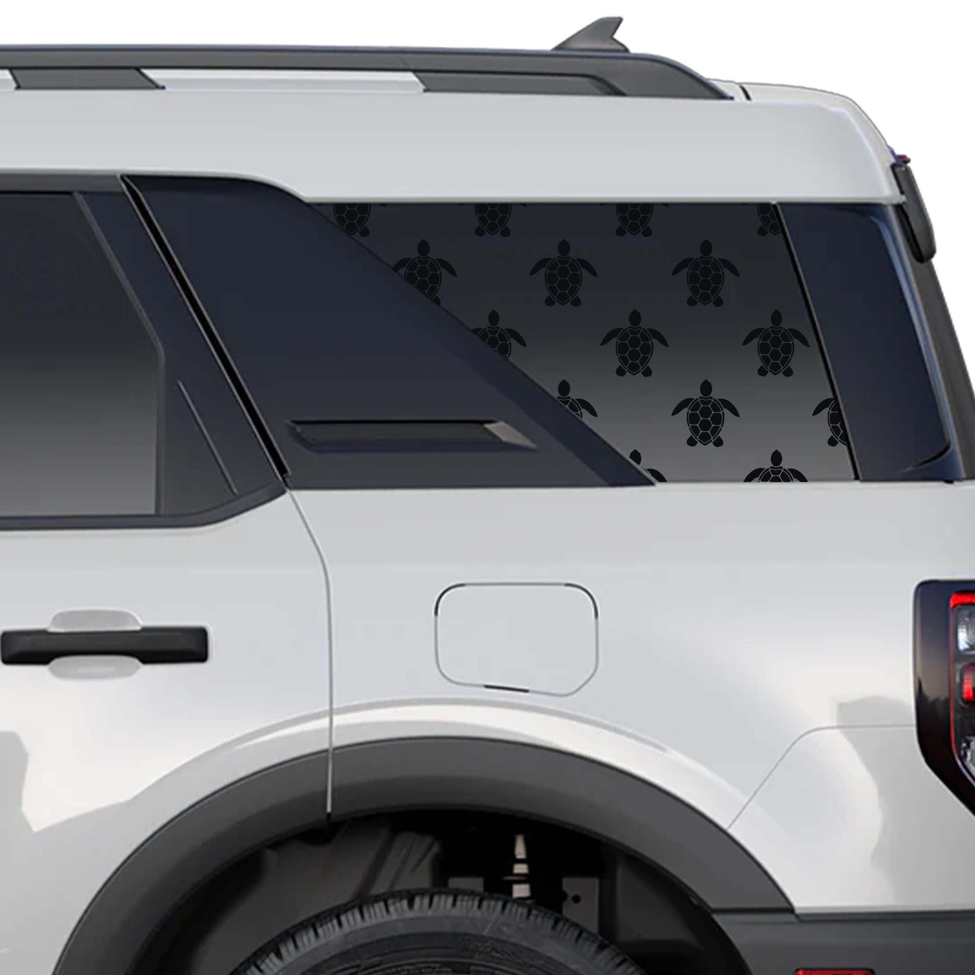 Sea Turtle Pattern Rear Quarter Window Decals Fits 2021+ Bronco Sport