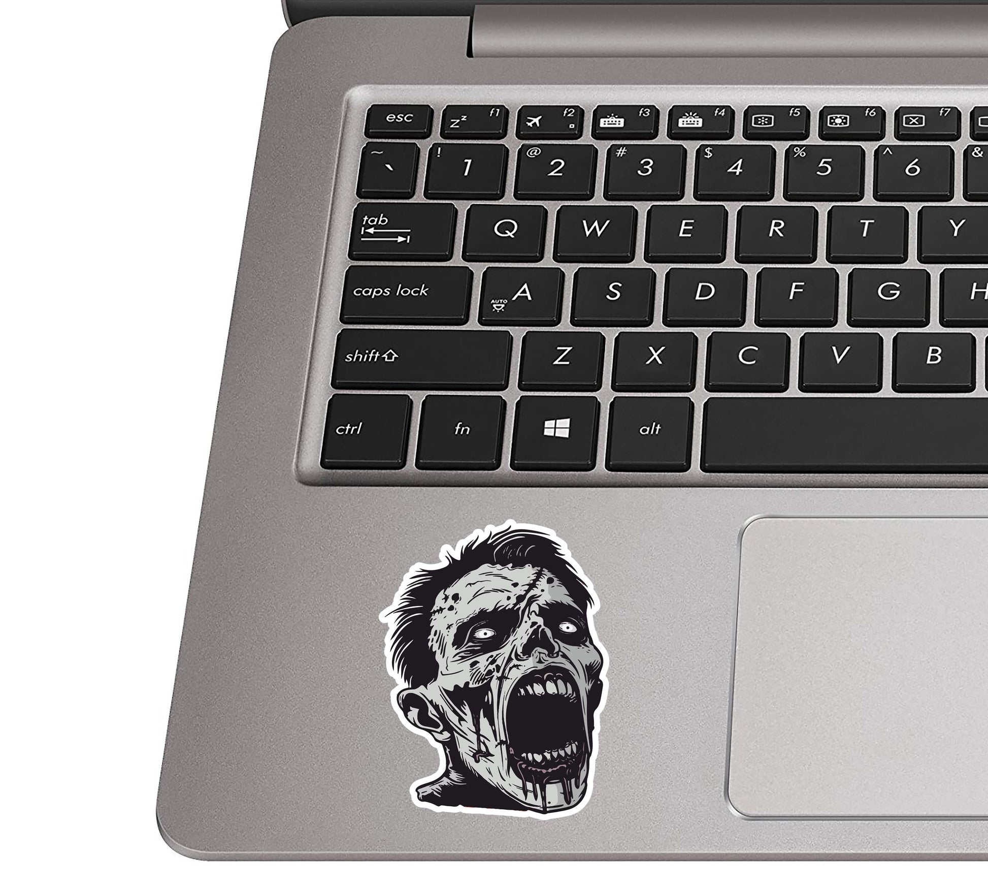 Black and White Monroeville Mall Zombie Vinyl Sticker for Laptop Car Water Bottle Suitcase Luggage Tag Horror Fan Gift